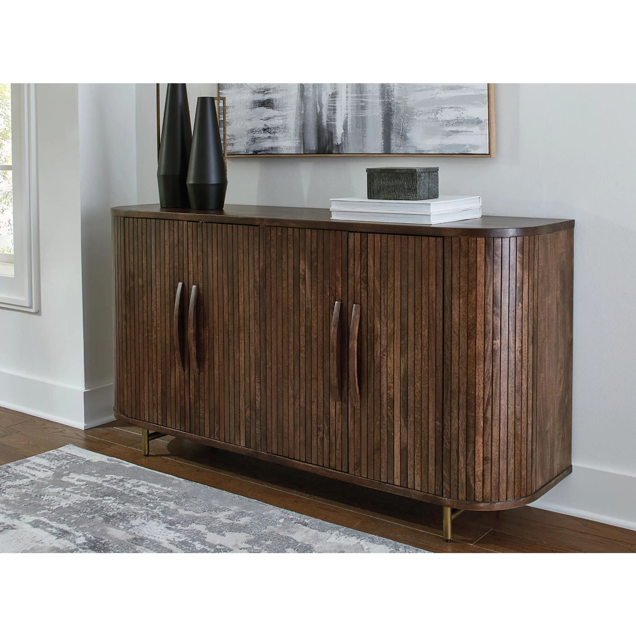 Amickly Accent Cabinet - Dark Brown - Image 2