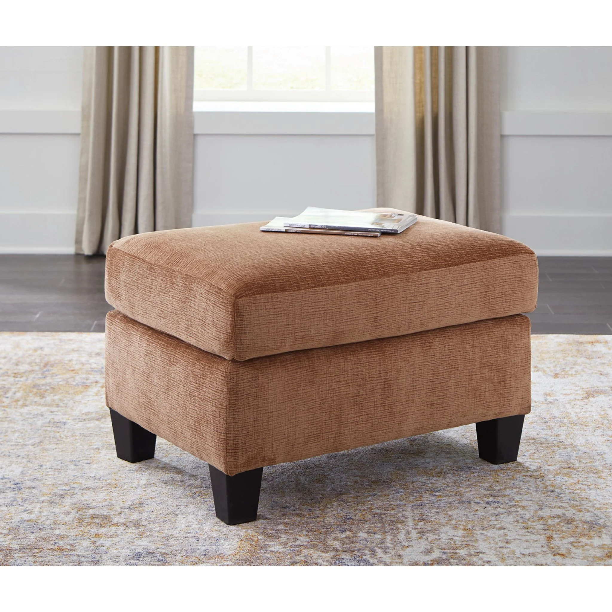 Amity Bay Ottoman - Clay - Image 2