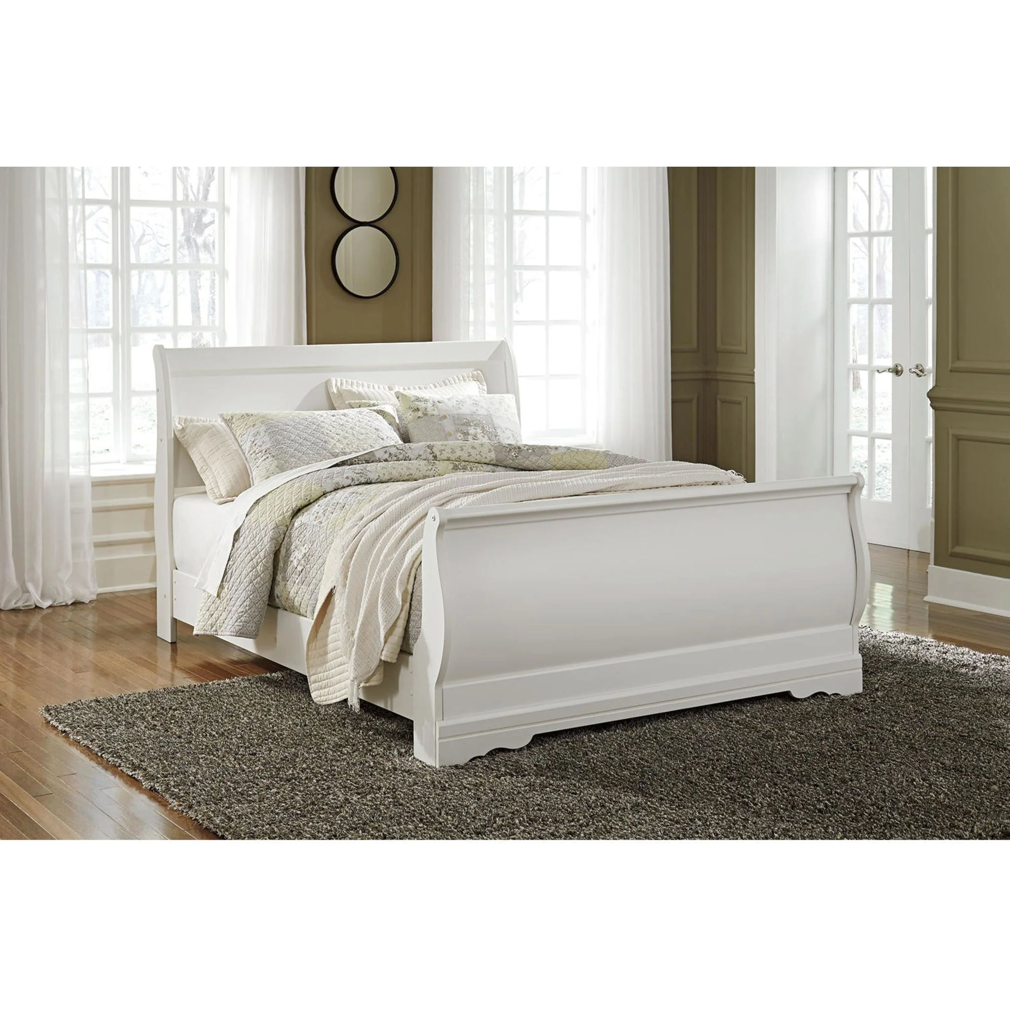 Anarasia 6 Piece Queen Sleigh Bedroom - White - Image 7