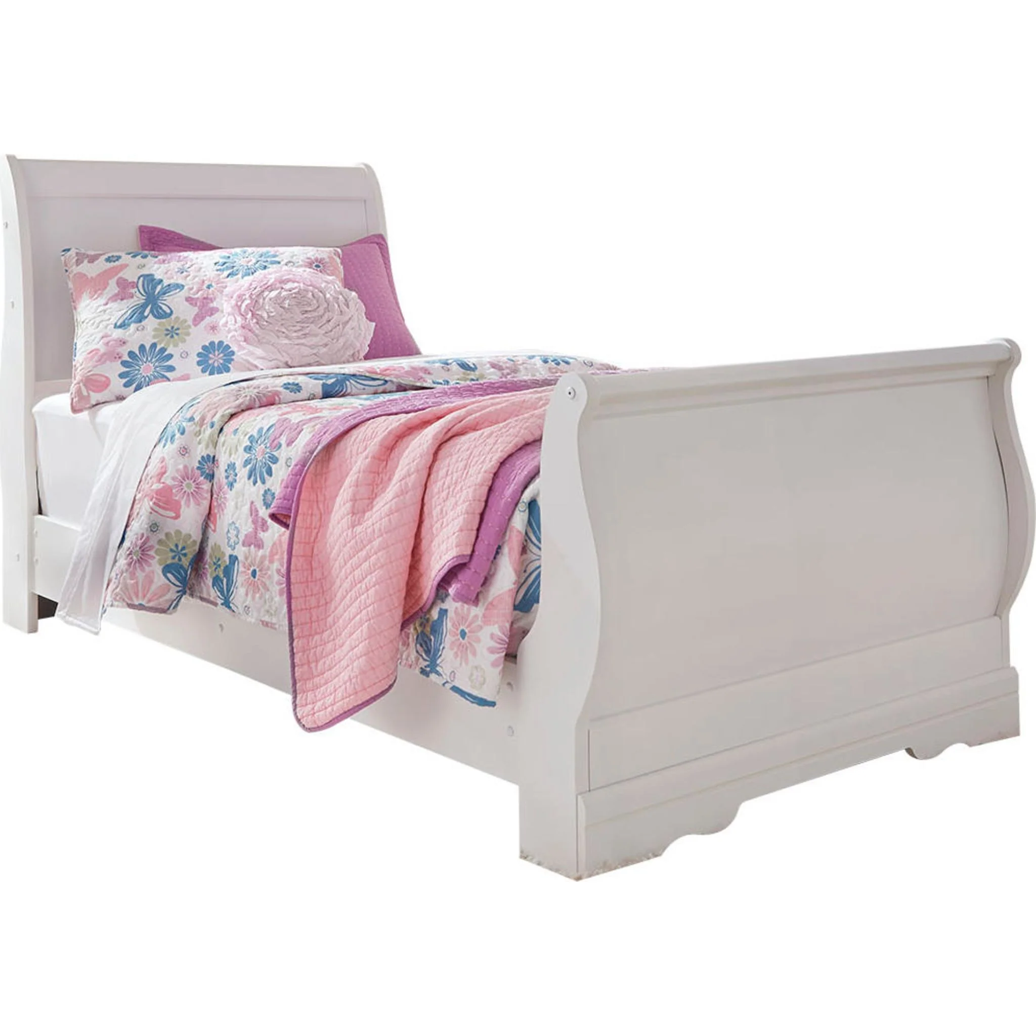 Anarasia 6 Piece Twin Sleigh Bedroom - White - Image 6