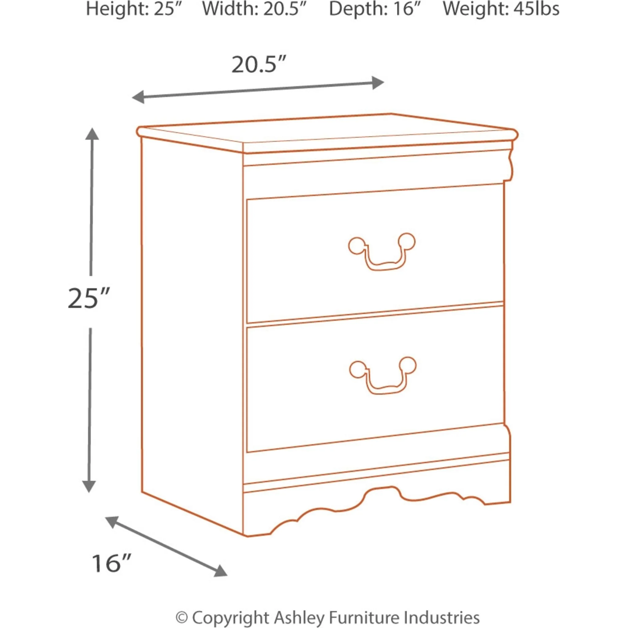 Anarasia Nightstand - White - Image 4