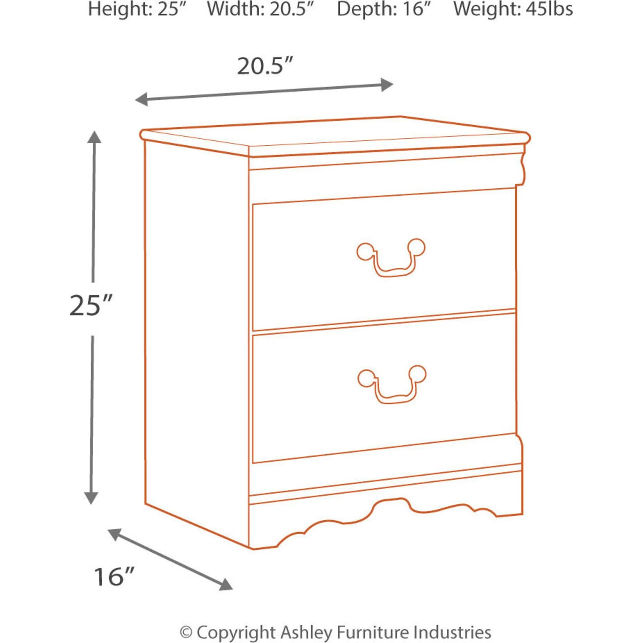 Anarasia Nightstand - White - Image 7