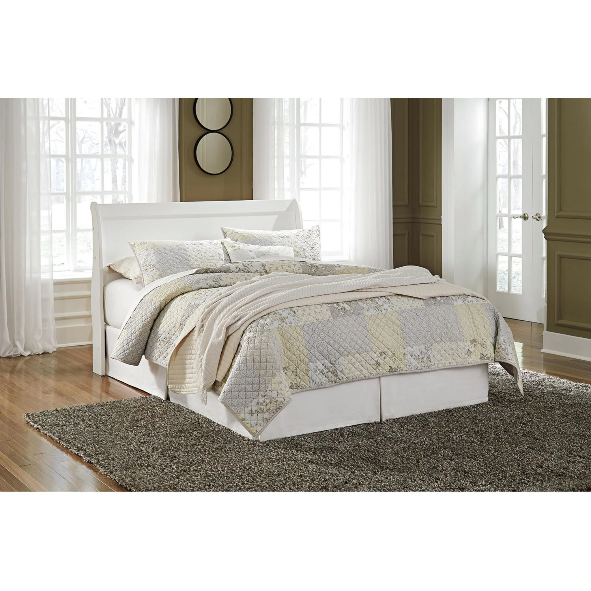 Anarasia Queen Sleigh Headboard - White - Image 12