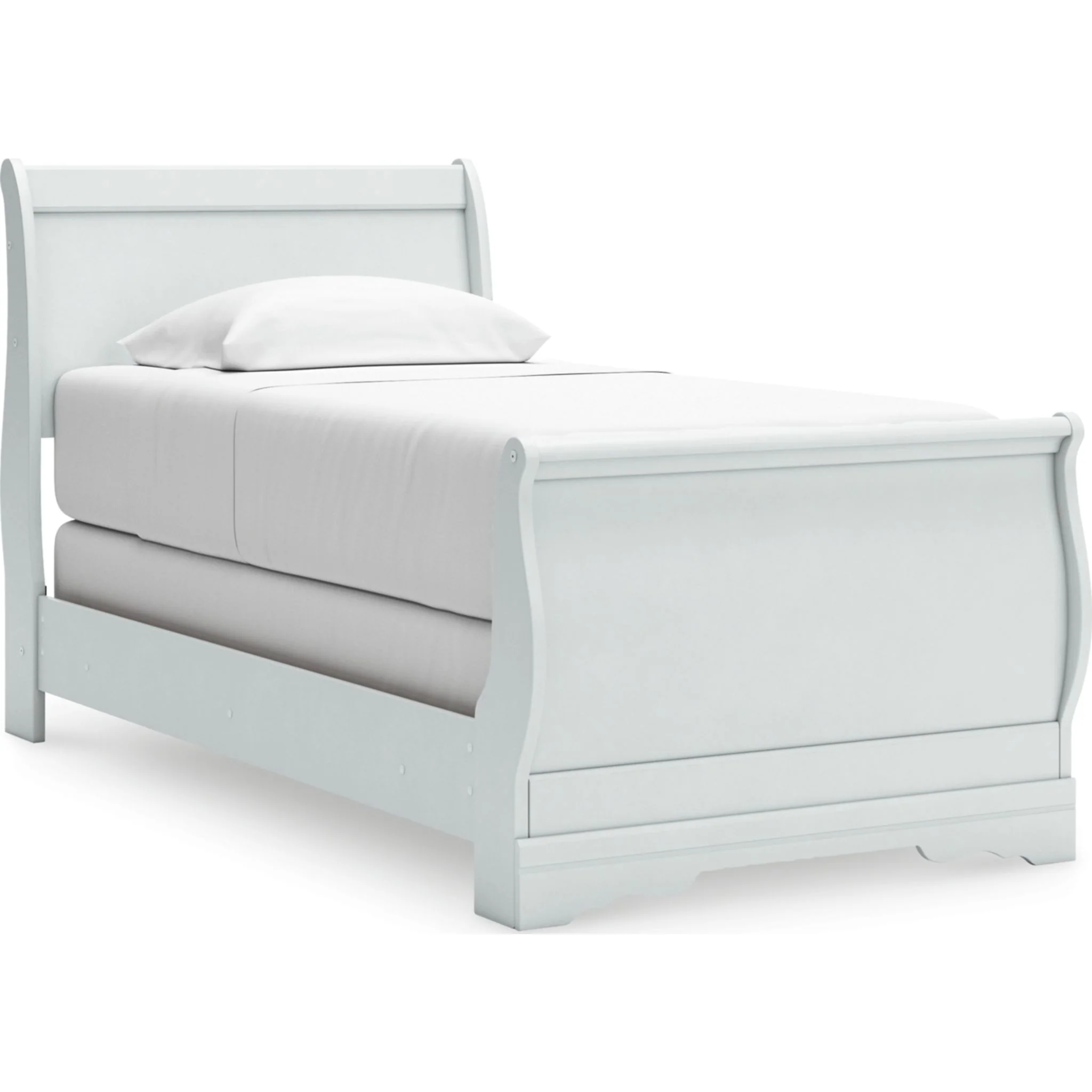 Anarasia Sleigh Bed - White - Image 4