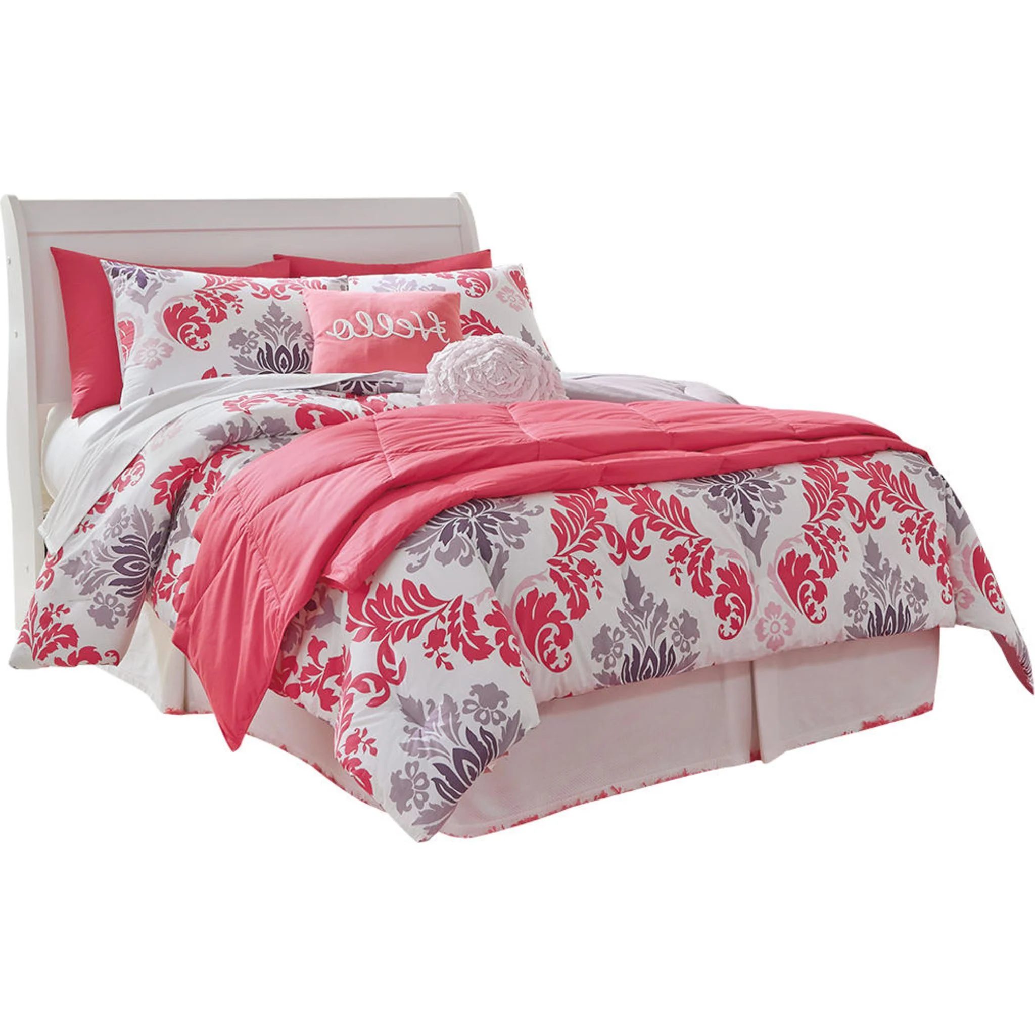 Anarasia Sleigh Headboard - White - Image 11