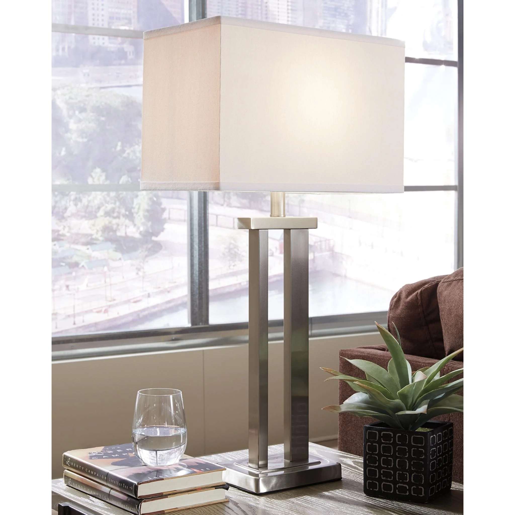 Aniela Table Lamp Pair - Silver Finish 29.25" - Image 3