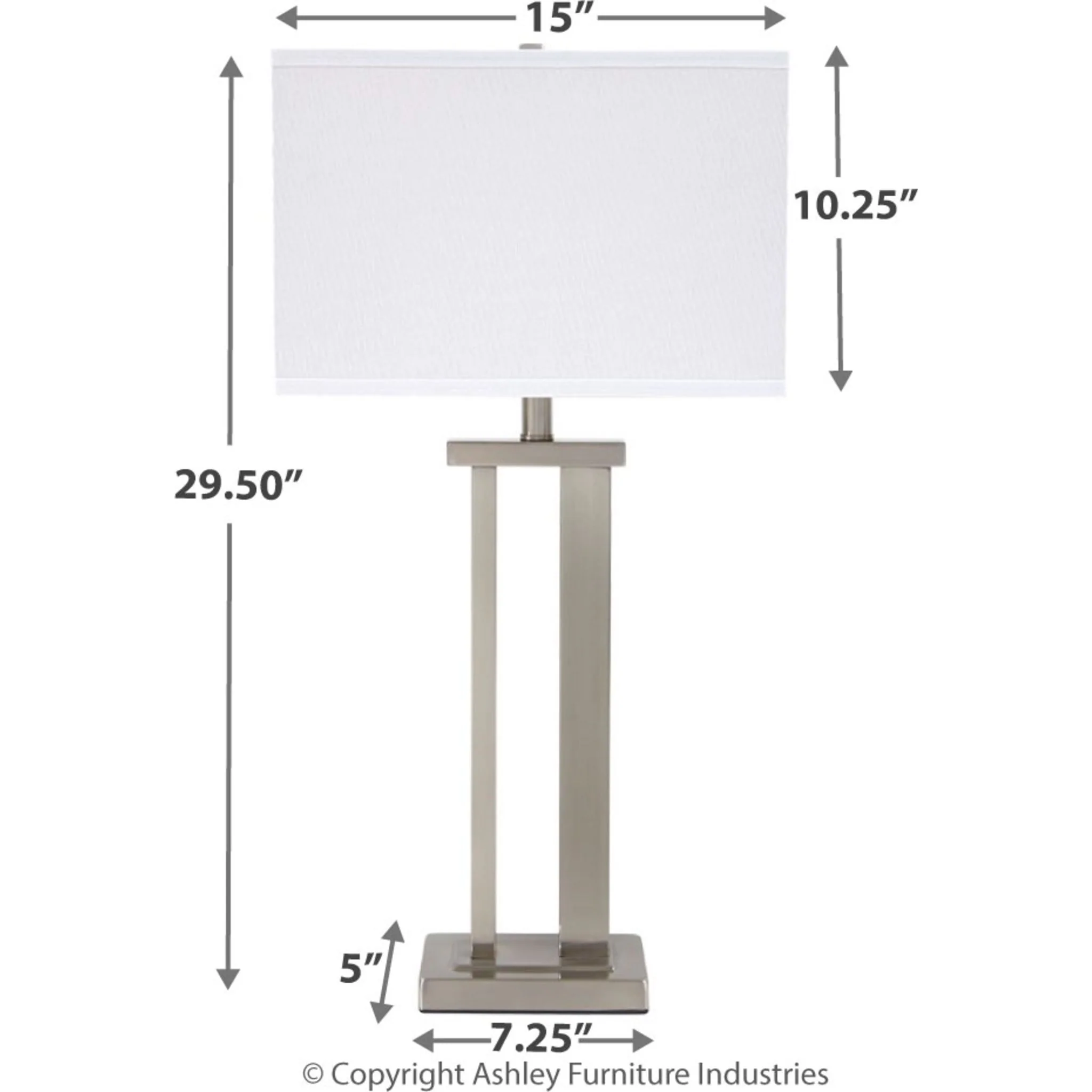 Aniela Table Lamp Pair - Silver Finish 29.25" - Image 5