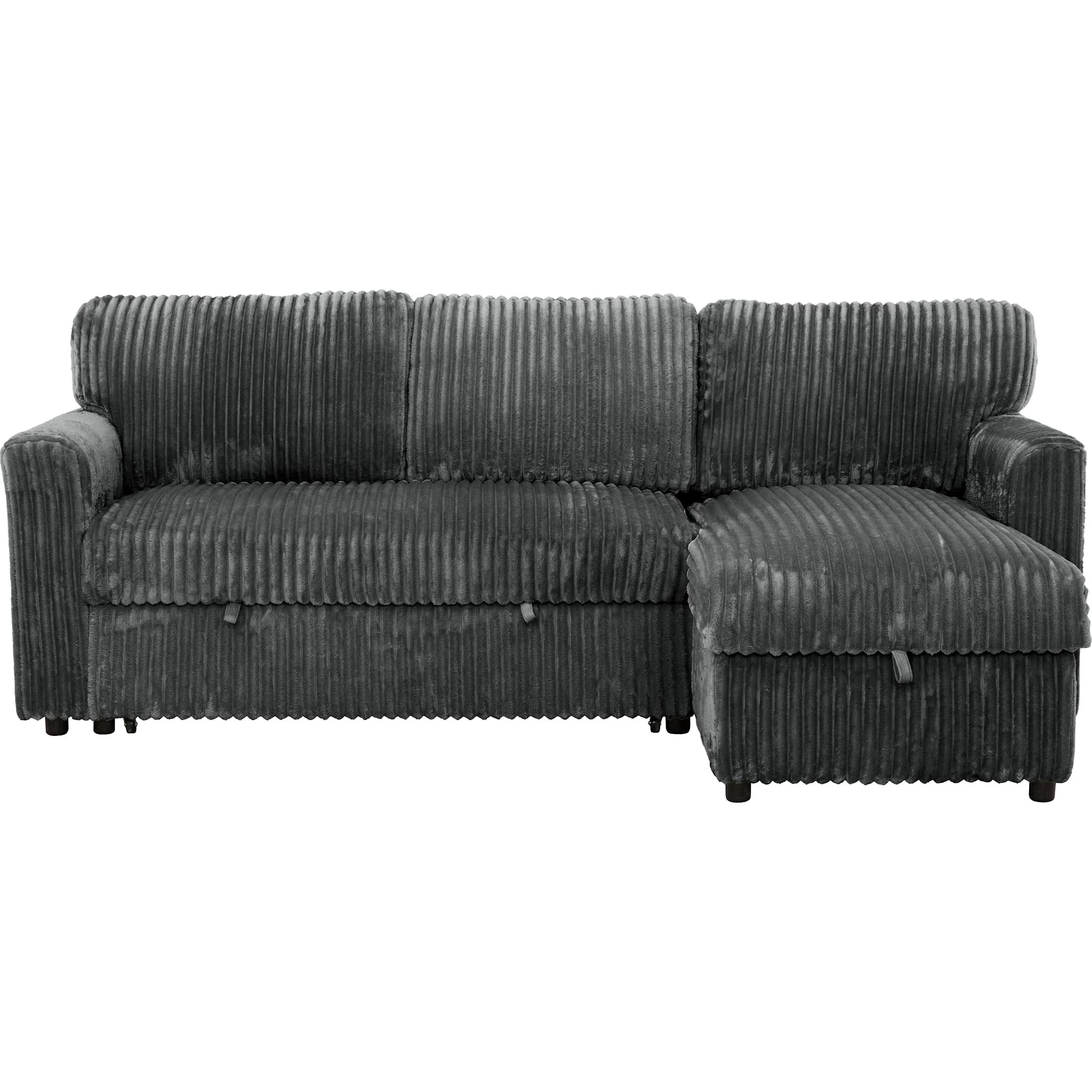 Arabella 2 Piece Media Sleeper - Opulence Dark Grey - Image 2