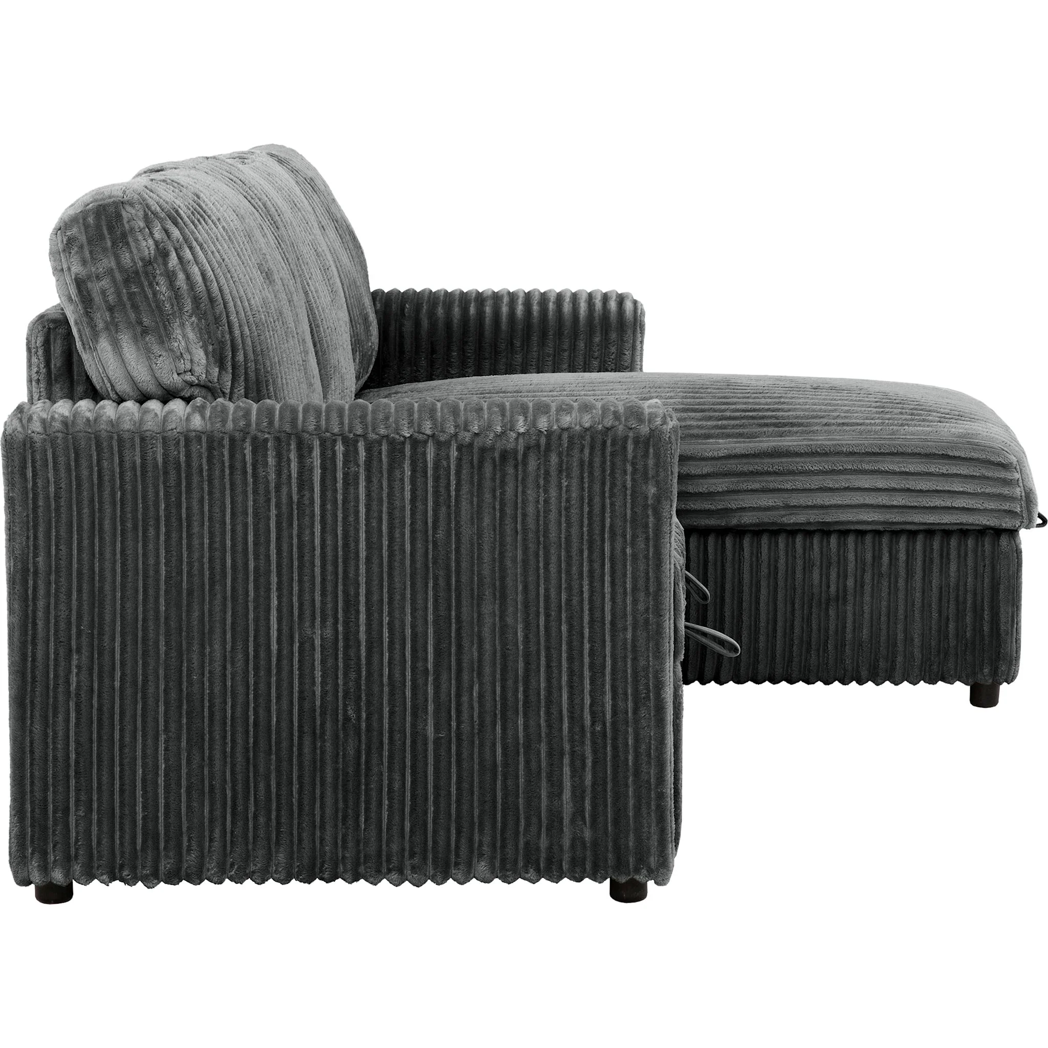 Arabella 2 Piece Media Sleeper - Opulence Dark Grey - Image 5