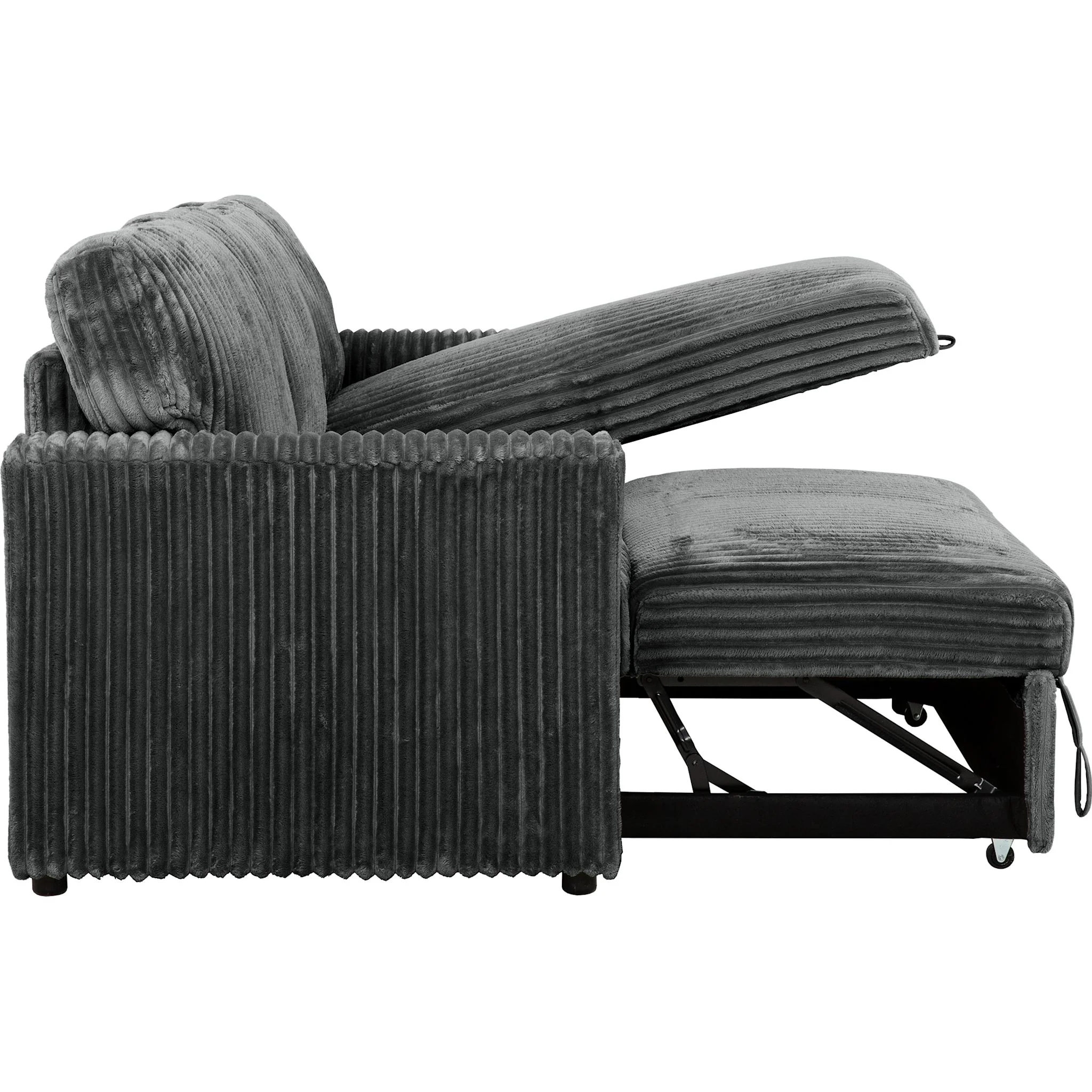 Arabella 2 Piece Media Sleeper - Opulence Dark Grey - Image 6
