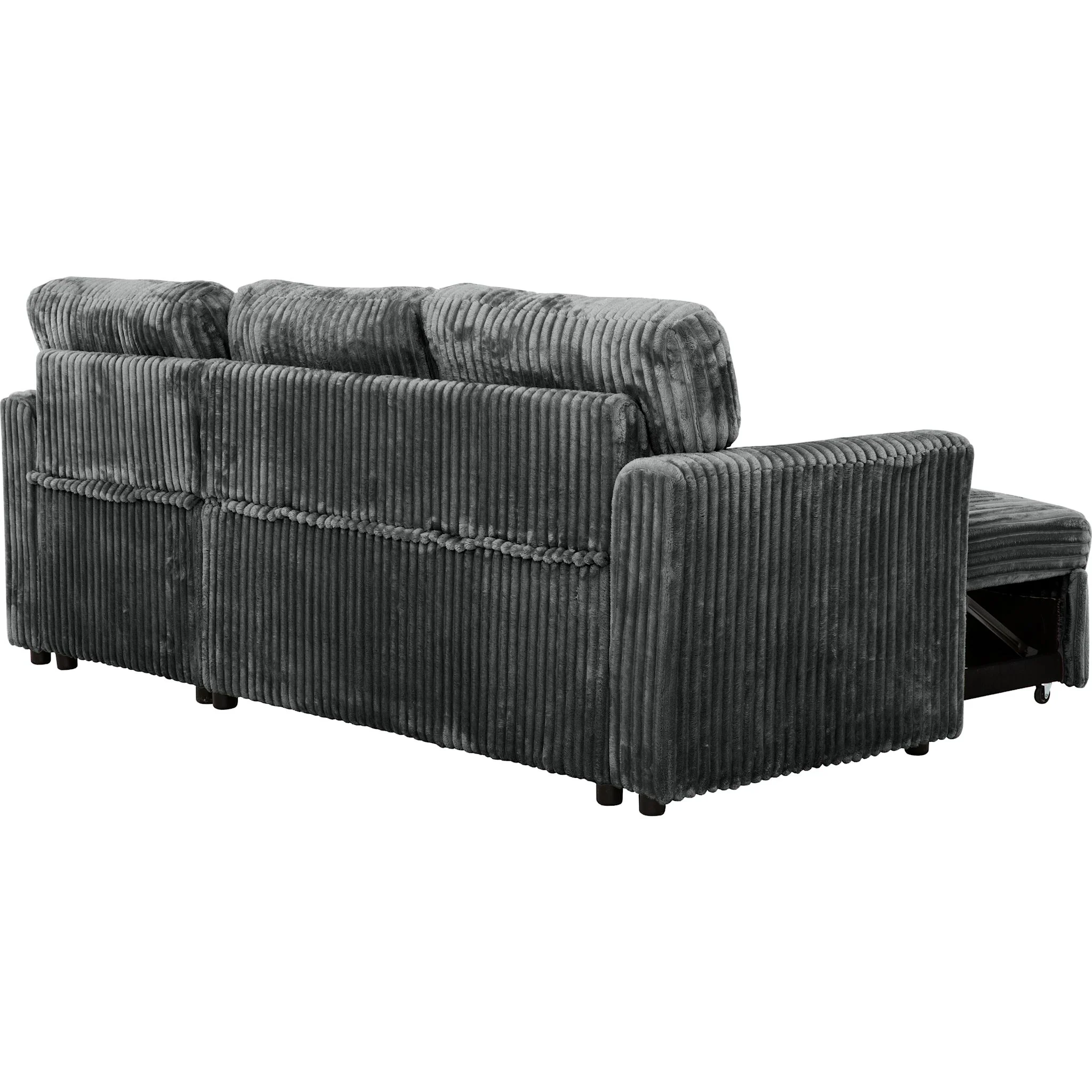 Arabella 2 Piece Media Sleeper - Opulence Dark Grey - Image 7