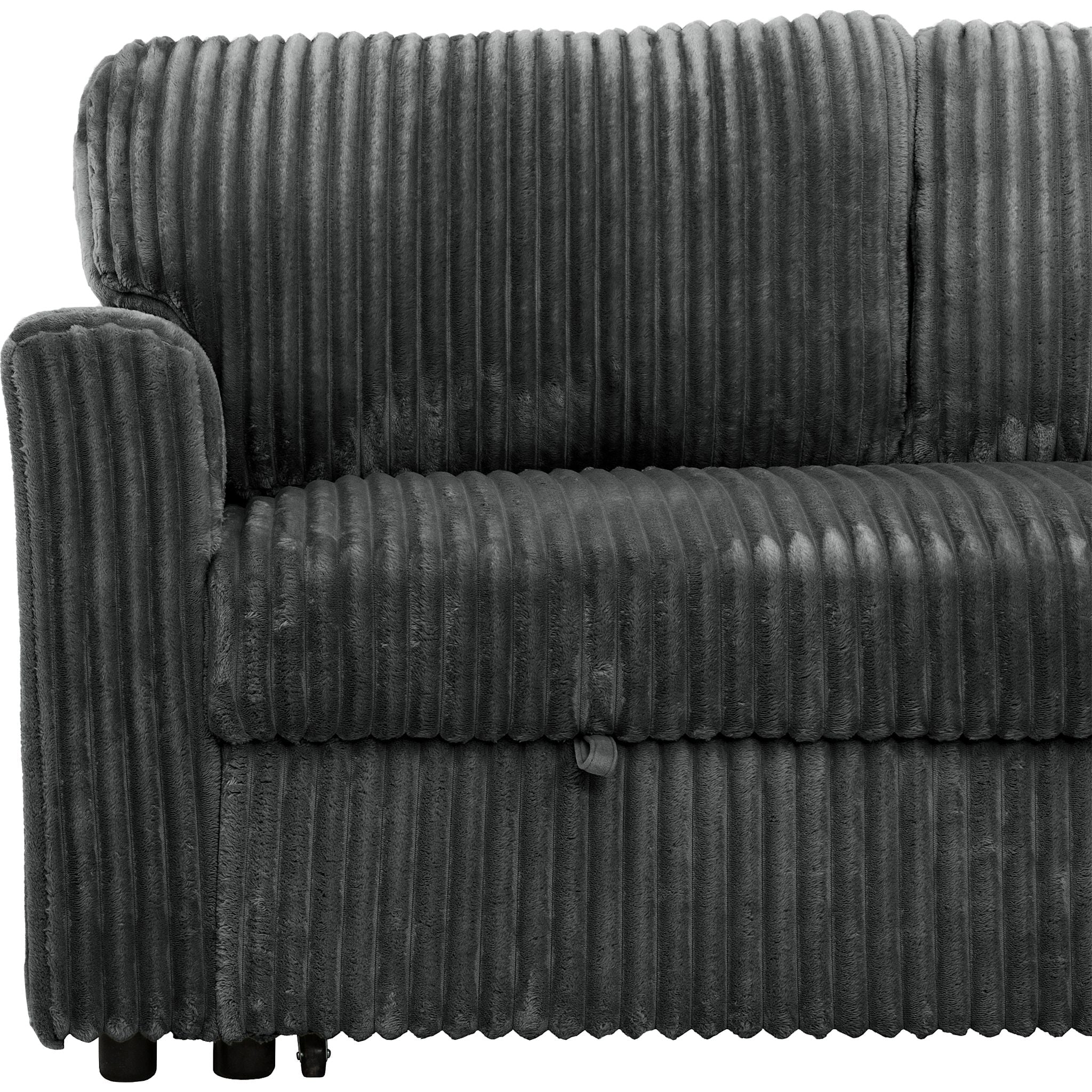 Arabella 2 Piece Media Sleeper - Opulence Dark Grey - Image 9