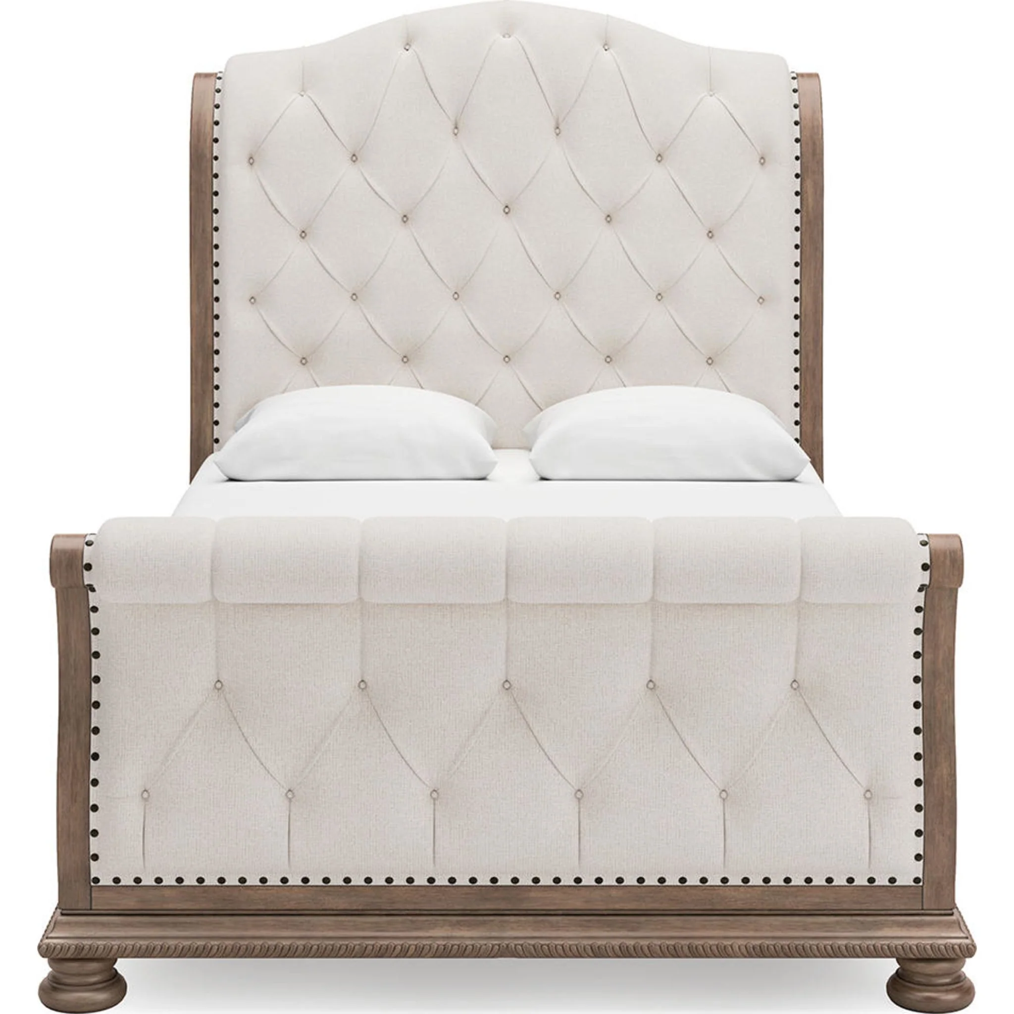 Ardenfield Sleigh Bed - Light Brown - Image 3