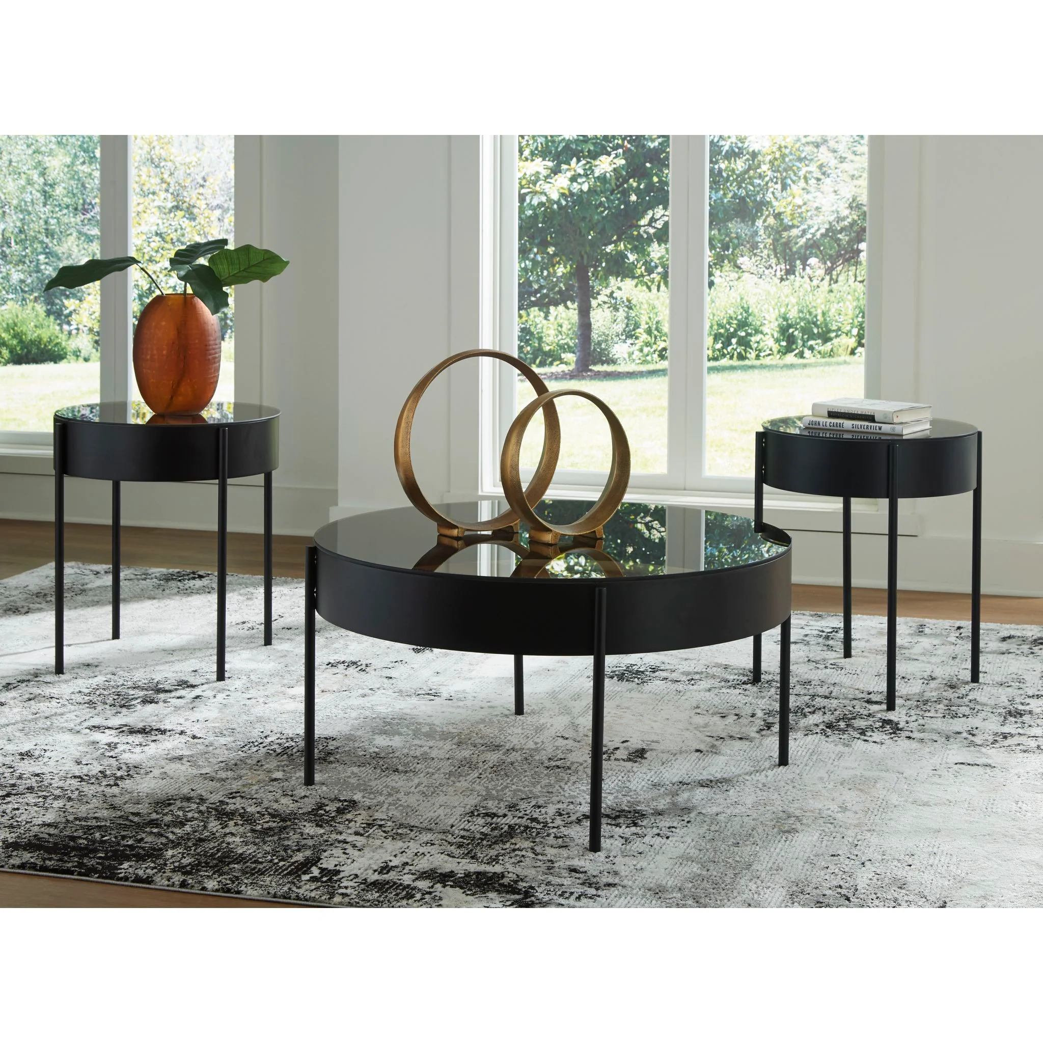 Ardoline 3 Pack Tables - Black - Image 2