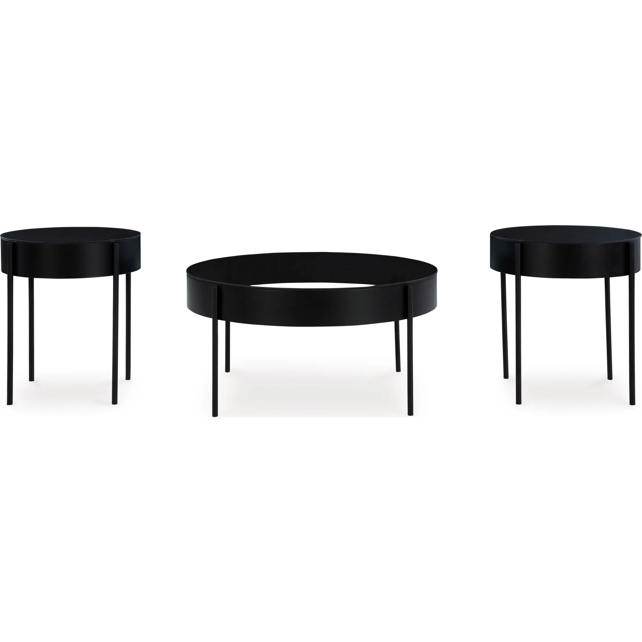 Ardoline 3 Pack Tables - Black - Image 3
