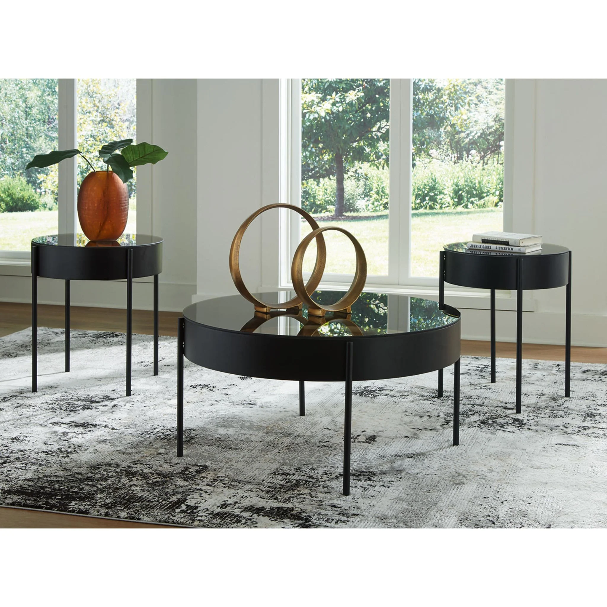 Ardoline 3 Pack Tables - Black - Image 7
