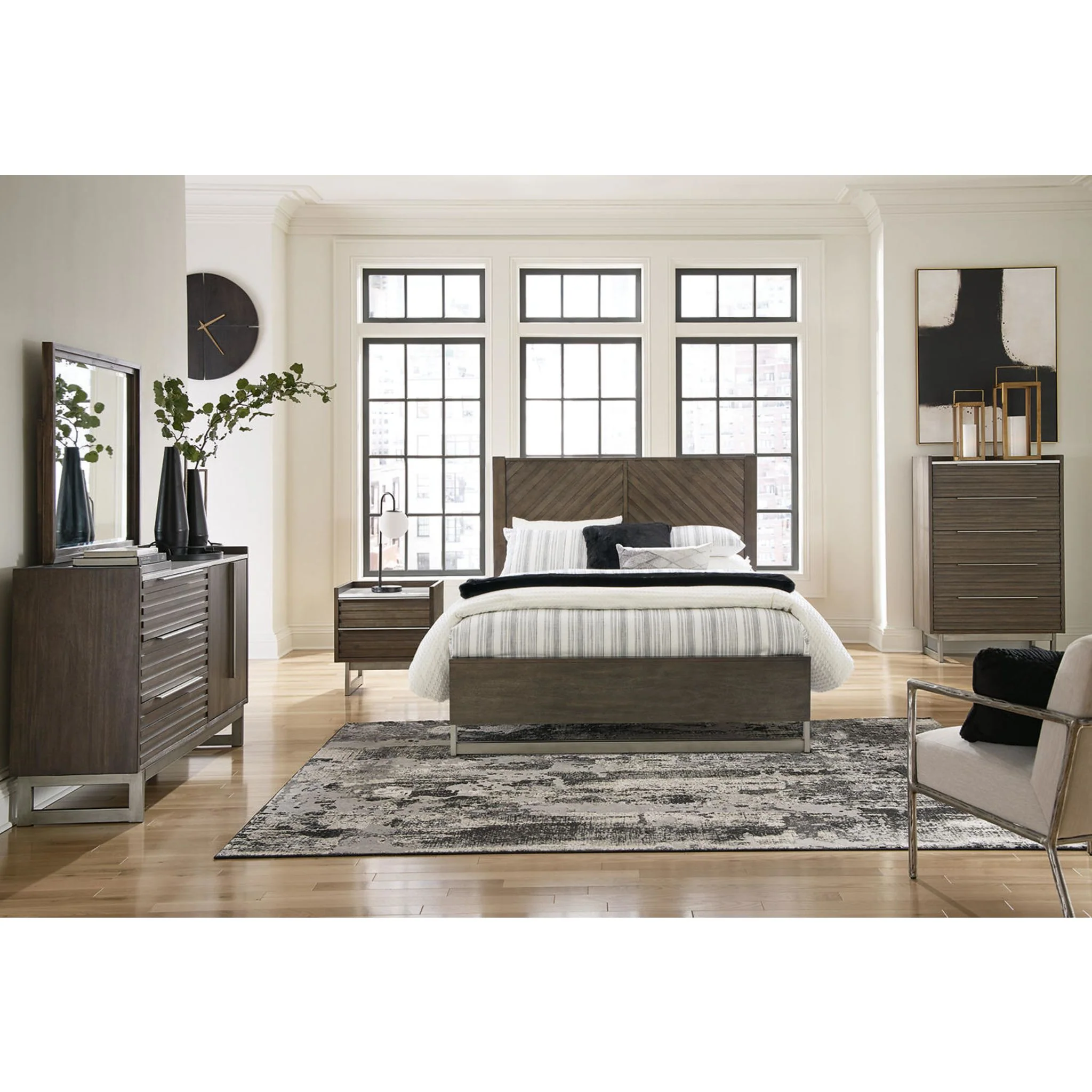 Arkenton Dresser and Mirror - Grayish Brown - Image 14
