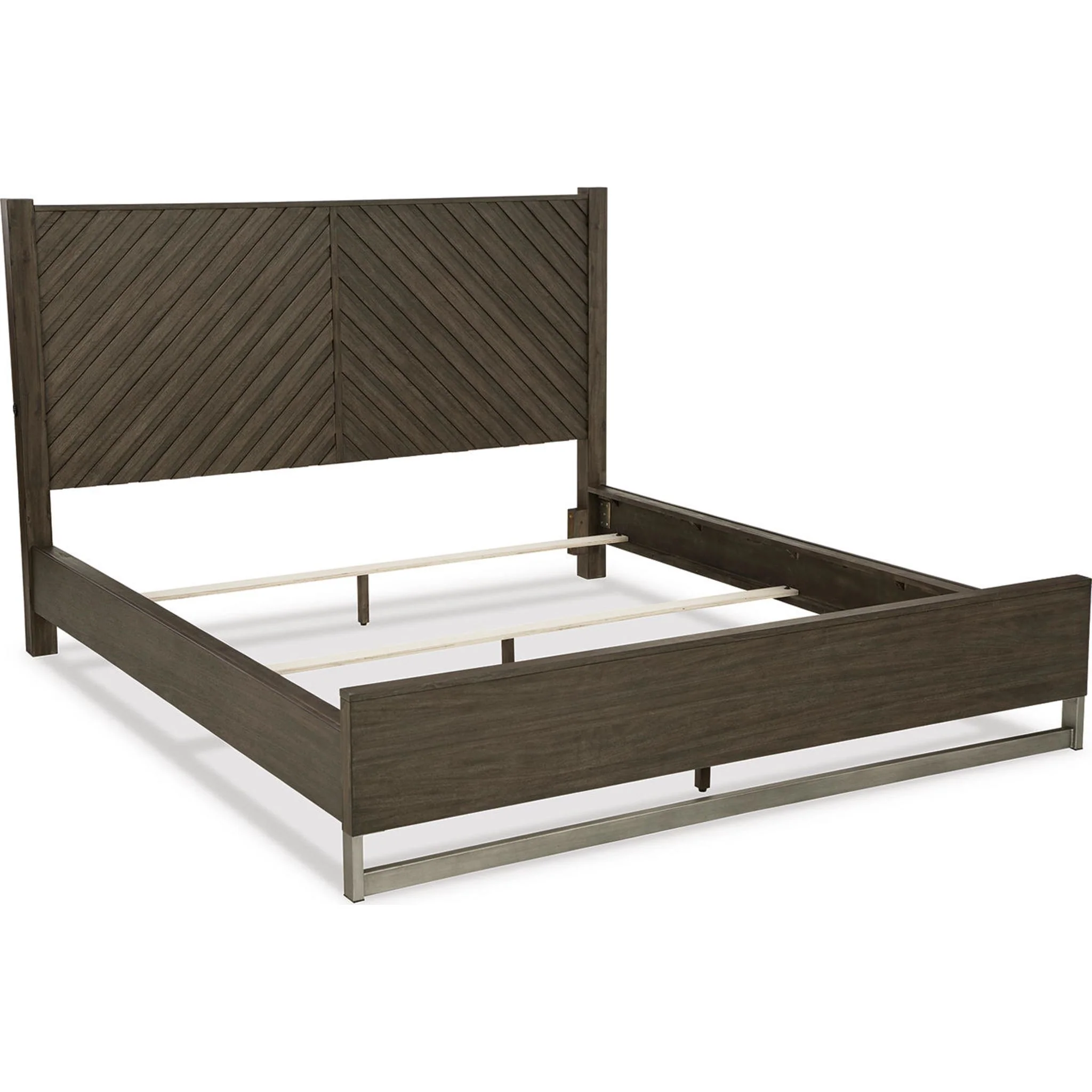 Arkenton King Panel Bed - Grayish Brown - Image 13