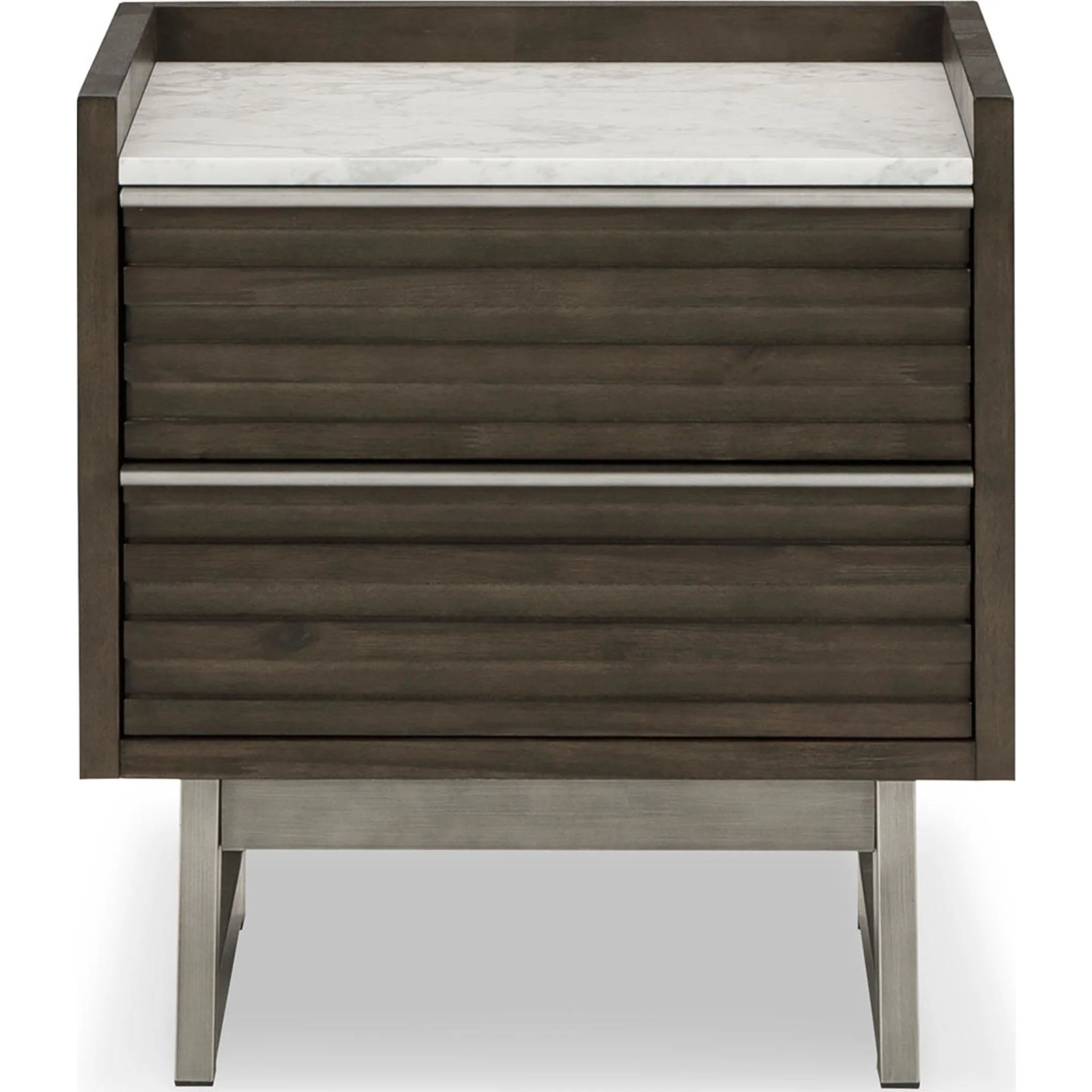Arkenton Nightstand - Grayish Brown/White - Image 11