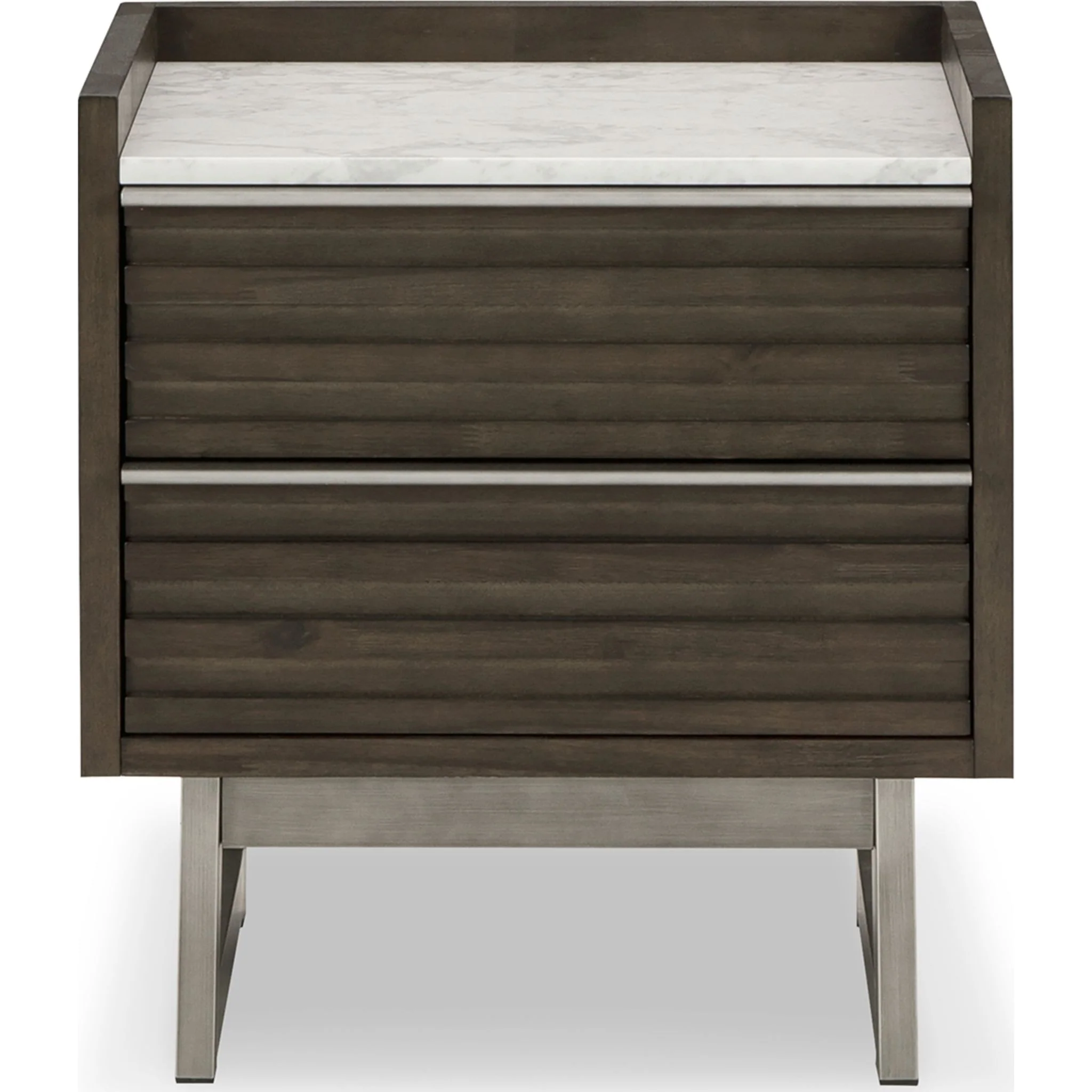 Arkenton Nightstand - Grayish Brown/White - Image 4