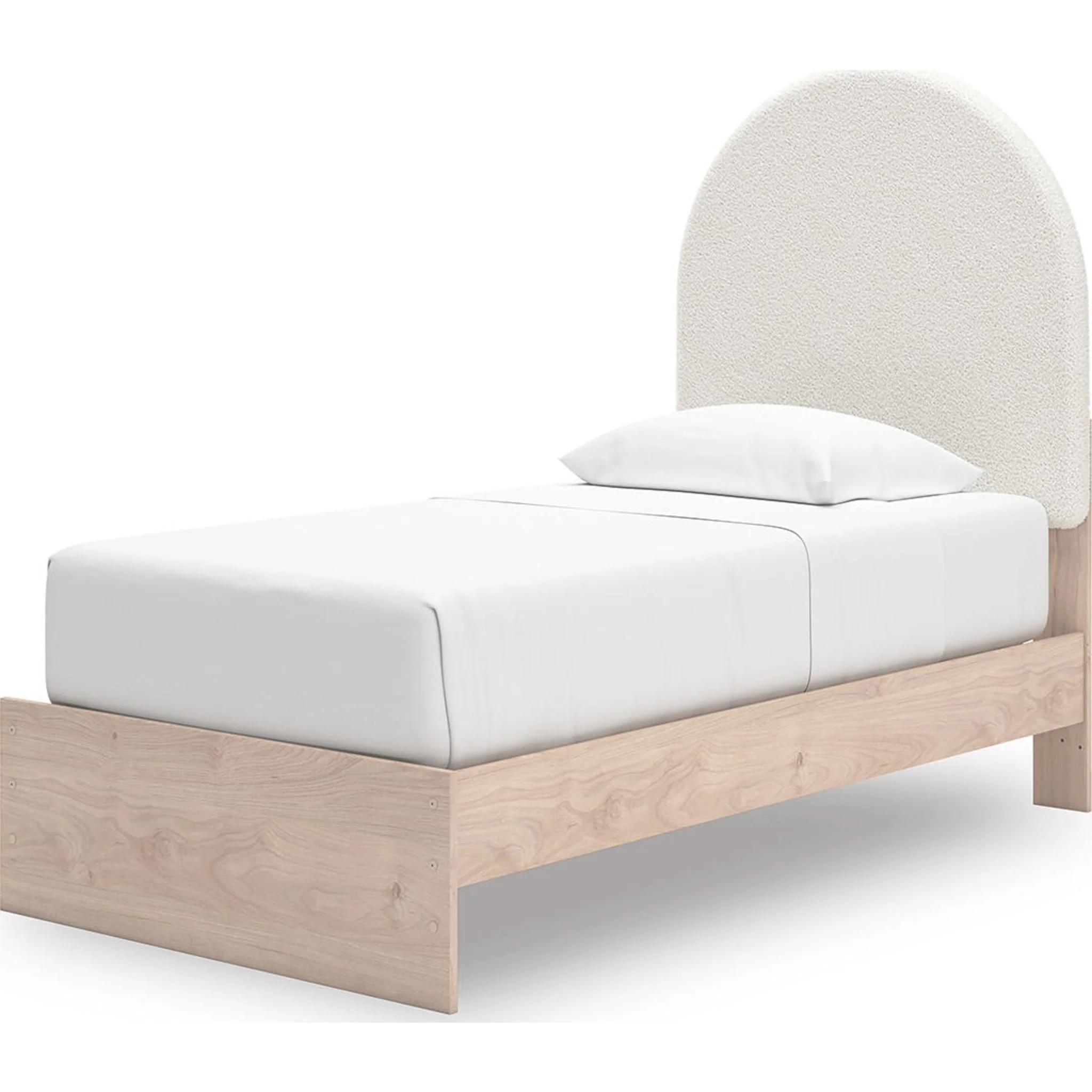 Arloster Platform Bed with 2 Drawer Storage - Tan/White - Image 3
