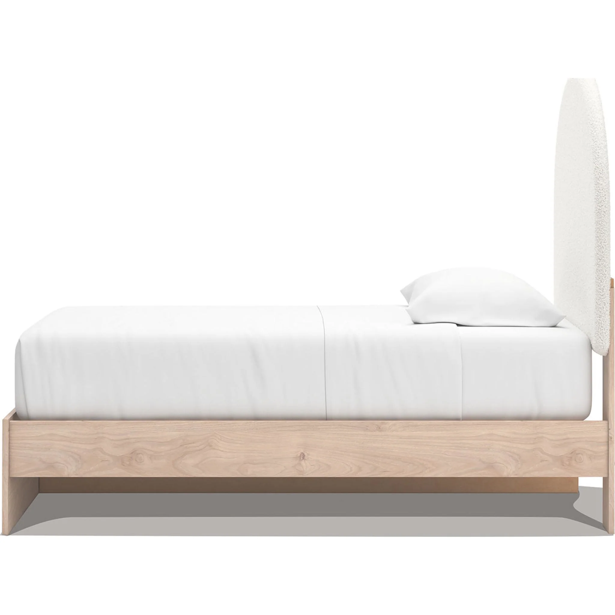 Arloster Platform Bed with 2 Drawer Storage - Tan/White - Image 9