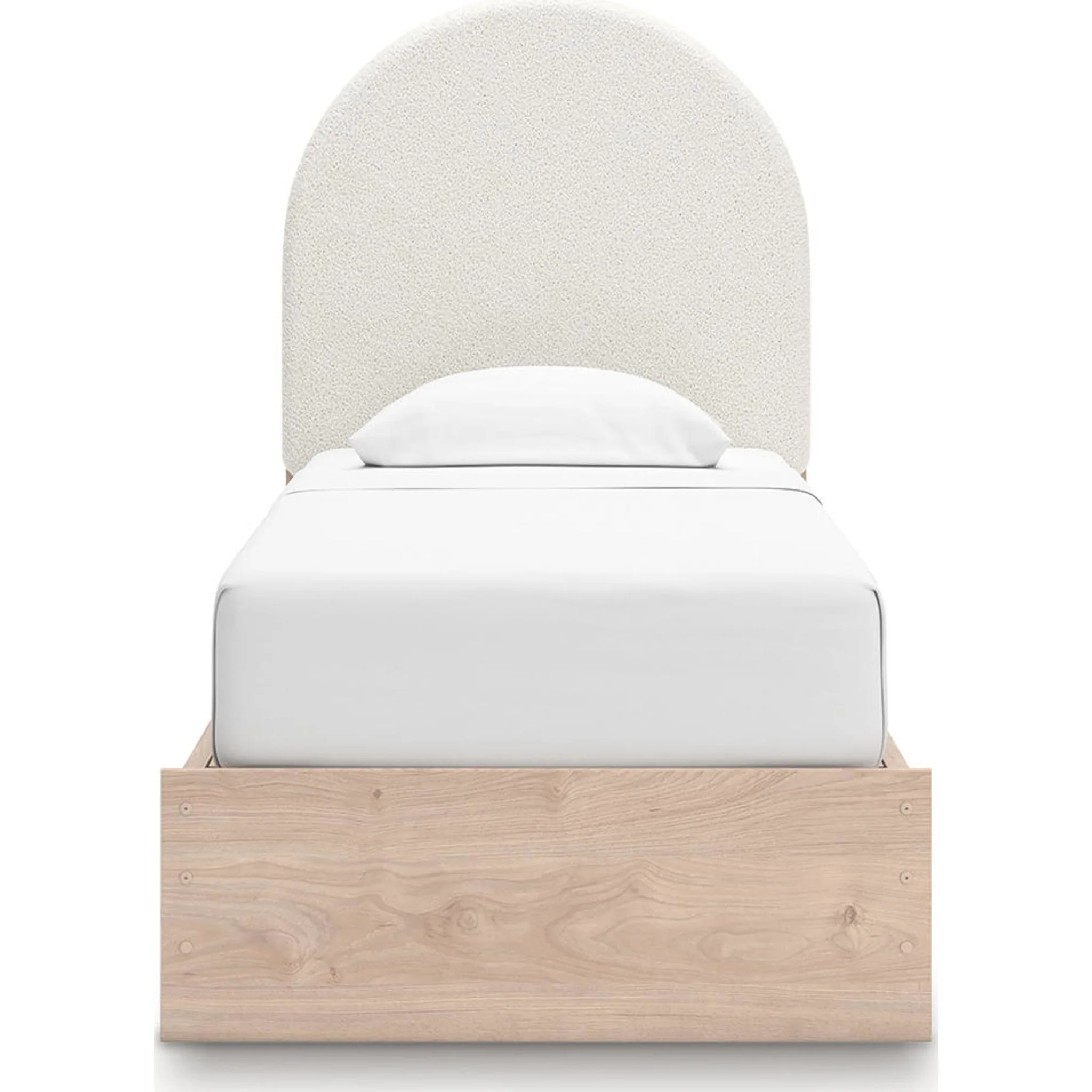 Arloster Platform Bed with 4 Drawer Storage - Tan/White - Image 18