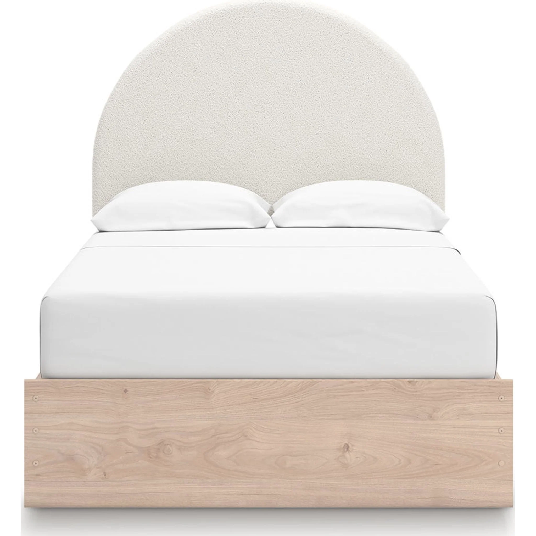 Arloster Platform Bed with 4 Drawer Storage - Tan/White - Image 40