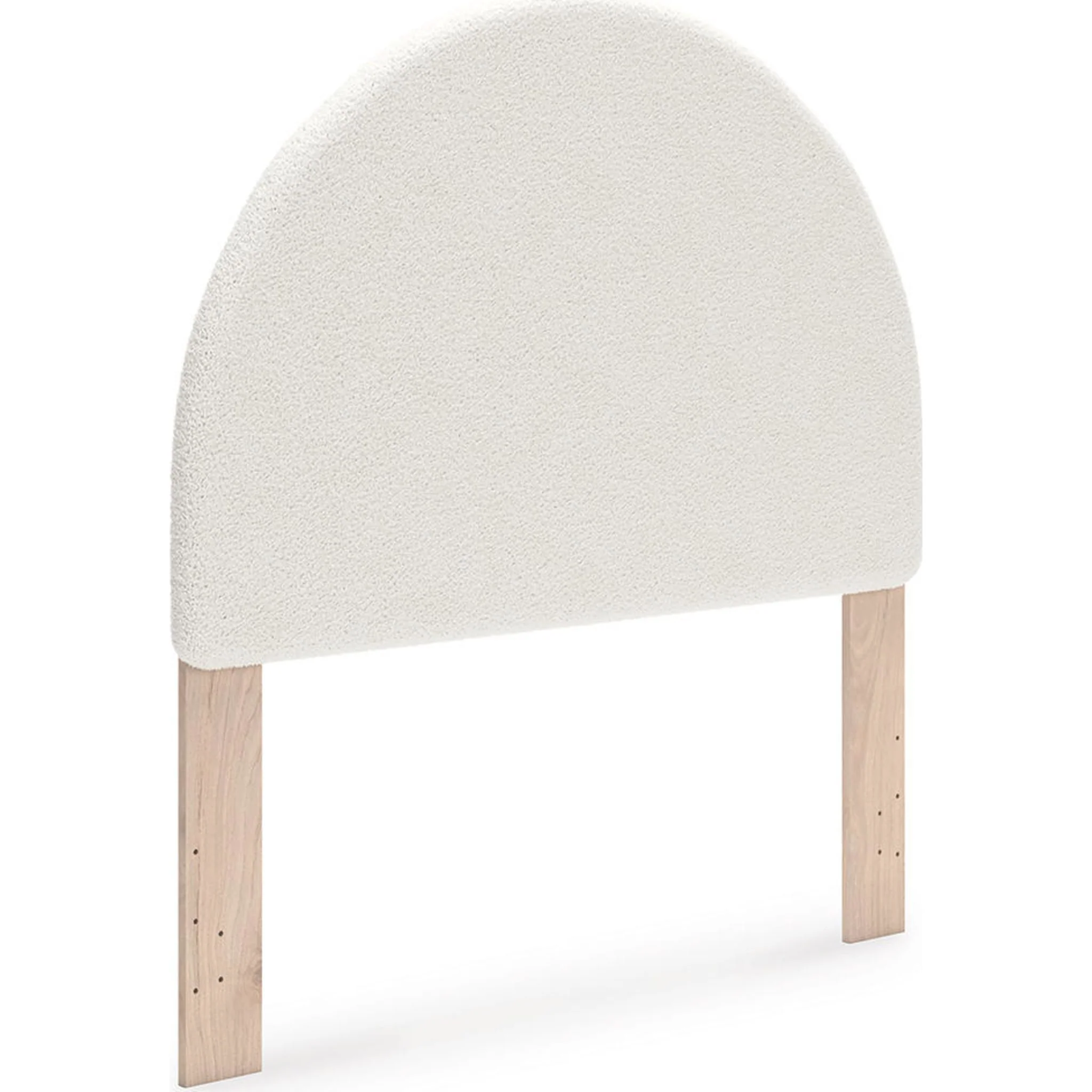 Arloster Upholstered Headboard - White/Tan - Image 5