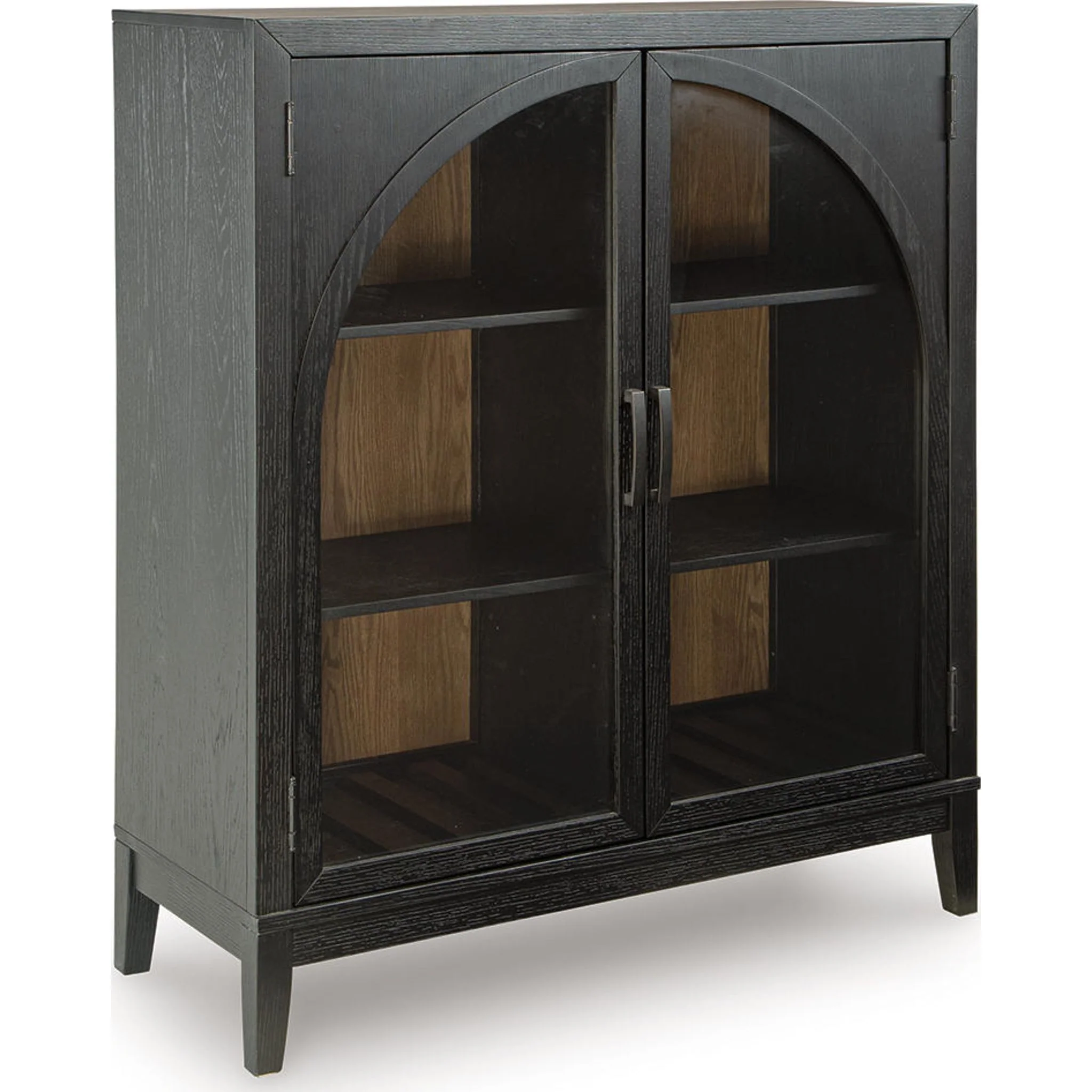 Armenleigh Accent Cabinet - Black/Brown - Image 4