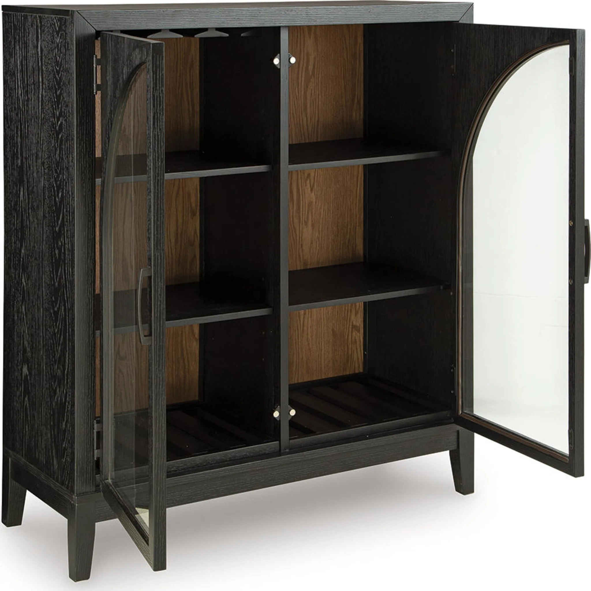 Armenleigh Accent Cabinet - Black/Brown - Image 5