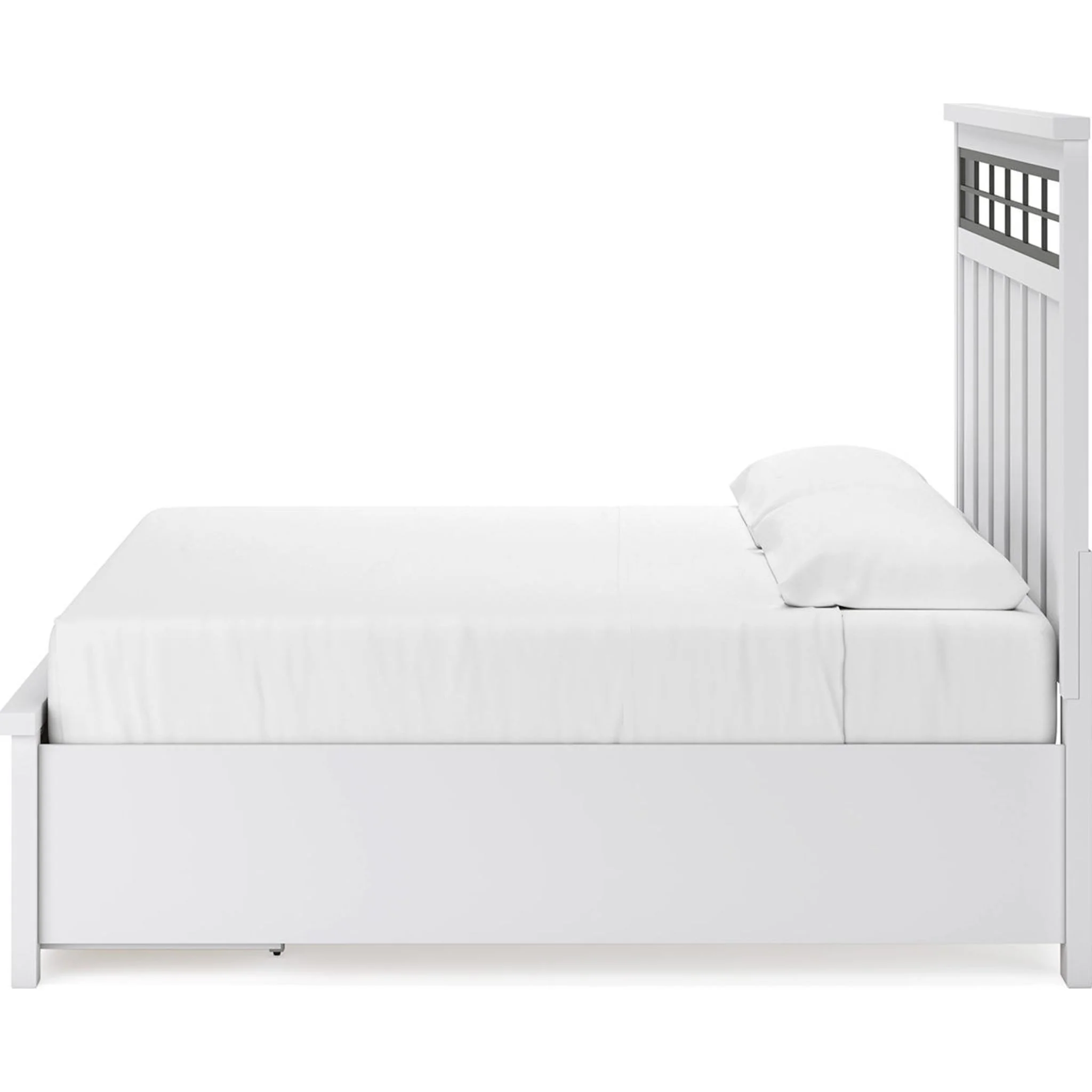 Ashbryn 6 Piece King Storage Bedroom - White/Natural - Image 15