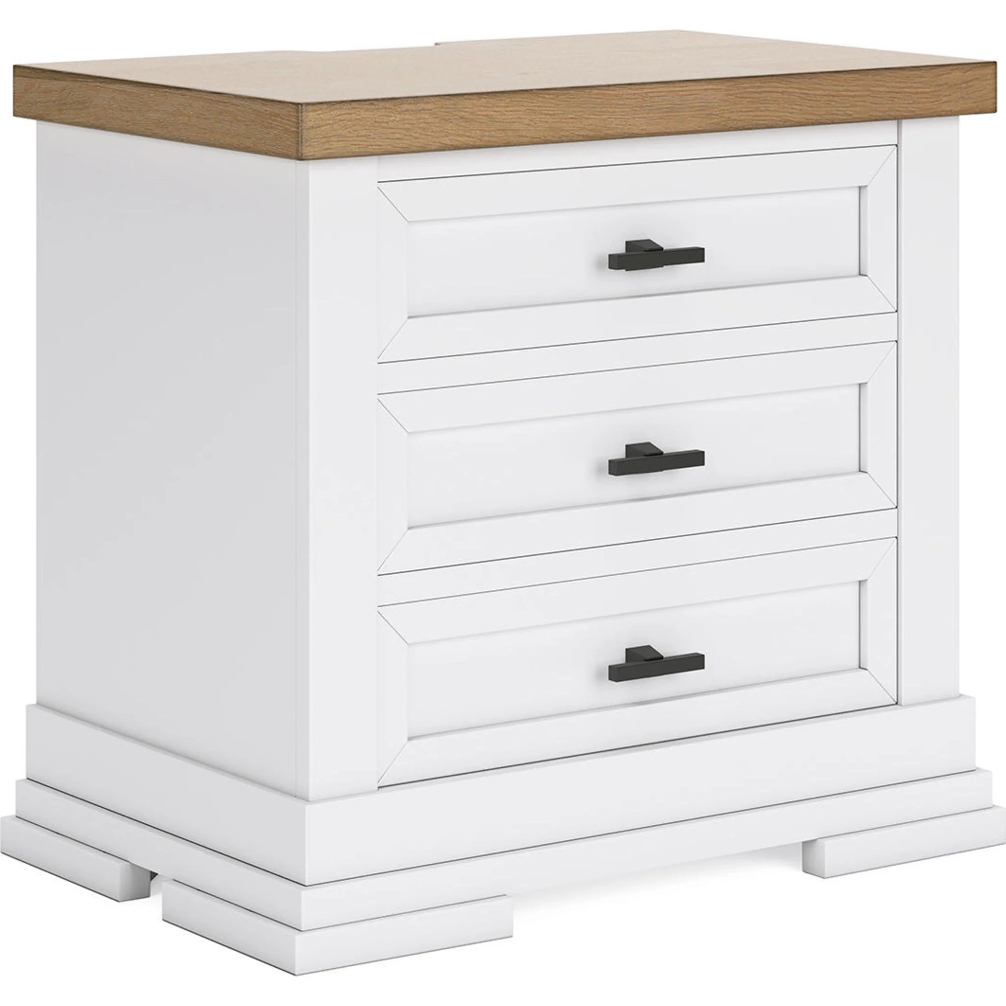 Ashbryn 6 Piece King Storage Bedroom - White/Natural - Image 20
