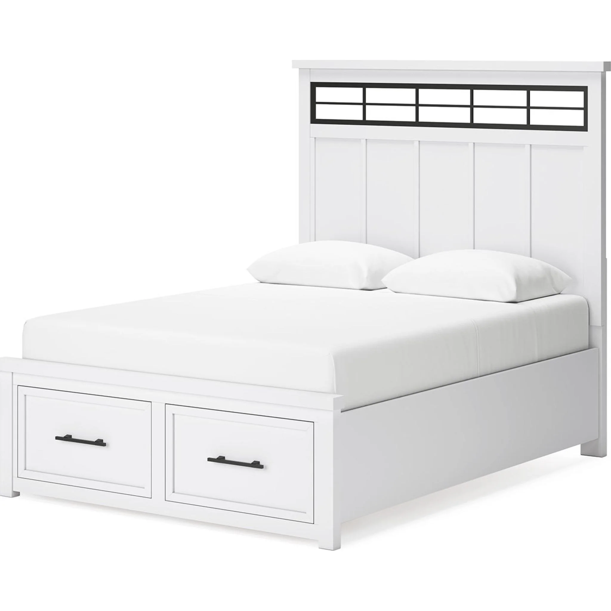 Ashbryn 6 Piece Queen Storage Bedroom - White/Natural - Image 10