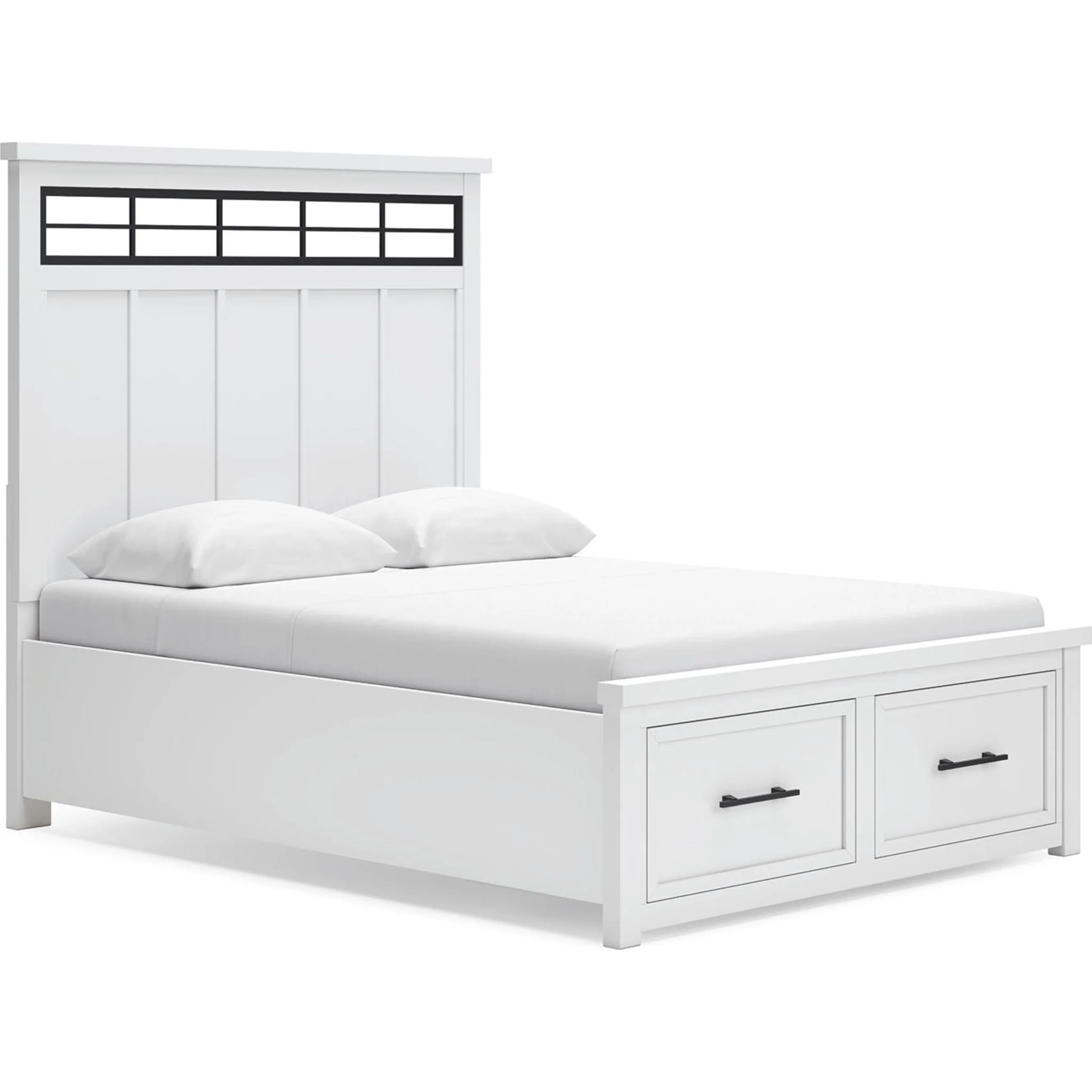 Ashbryn 6 Piece Queen Storage Bedroom - White/Natural - Image 12