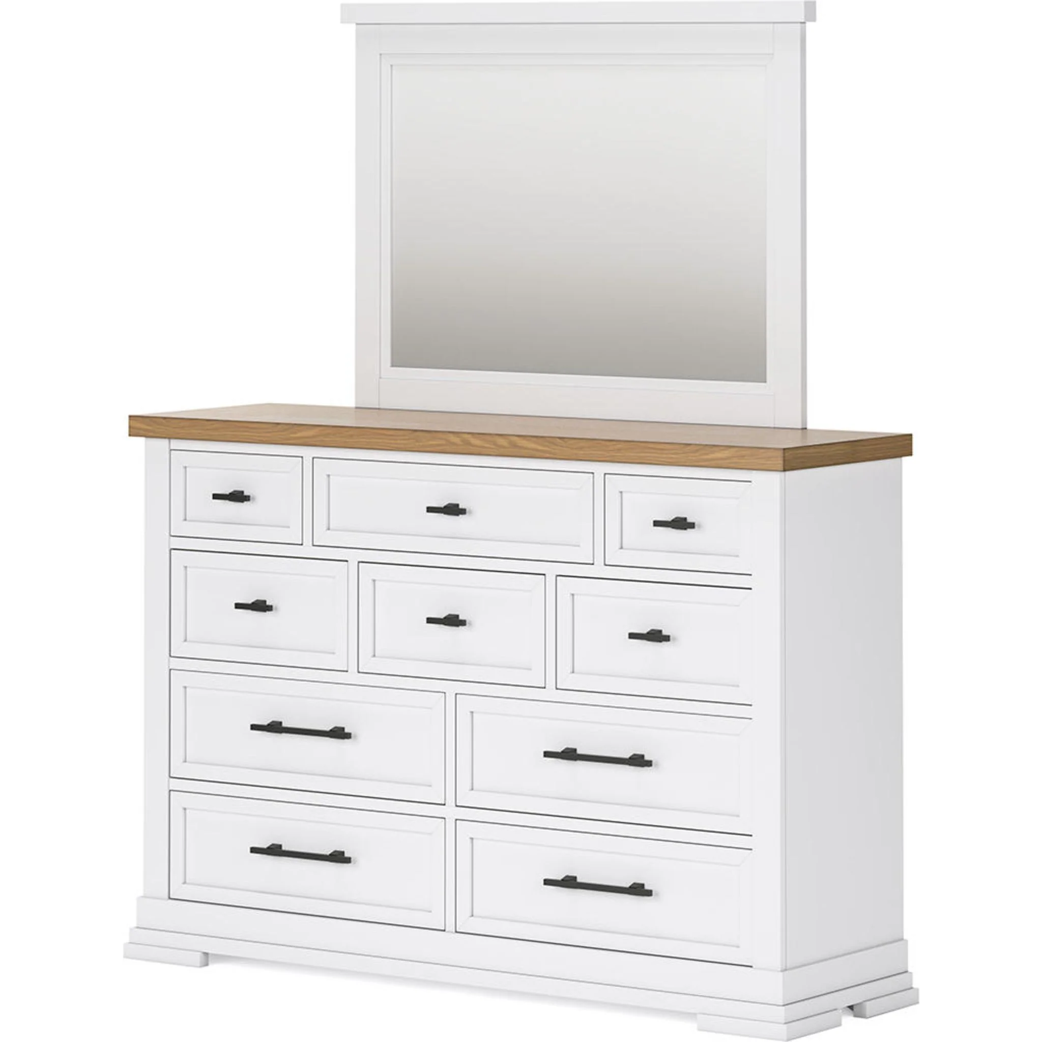 Ashbryn 6 Piece Queen Storage Bedroom - White/Natural - Image 2