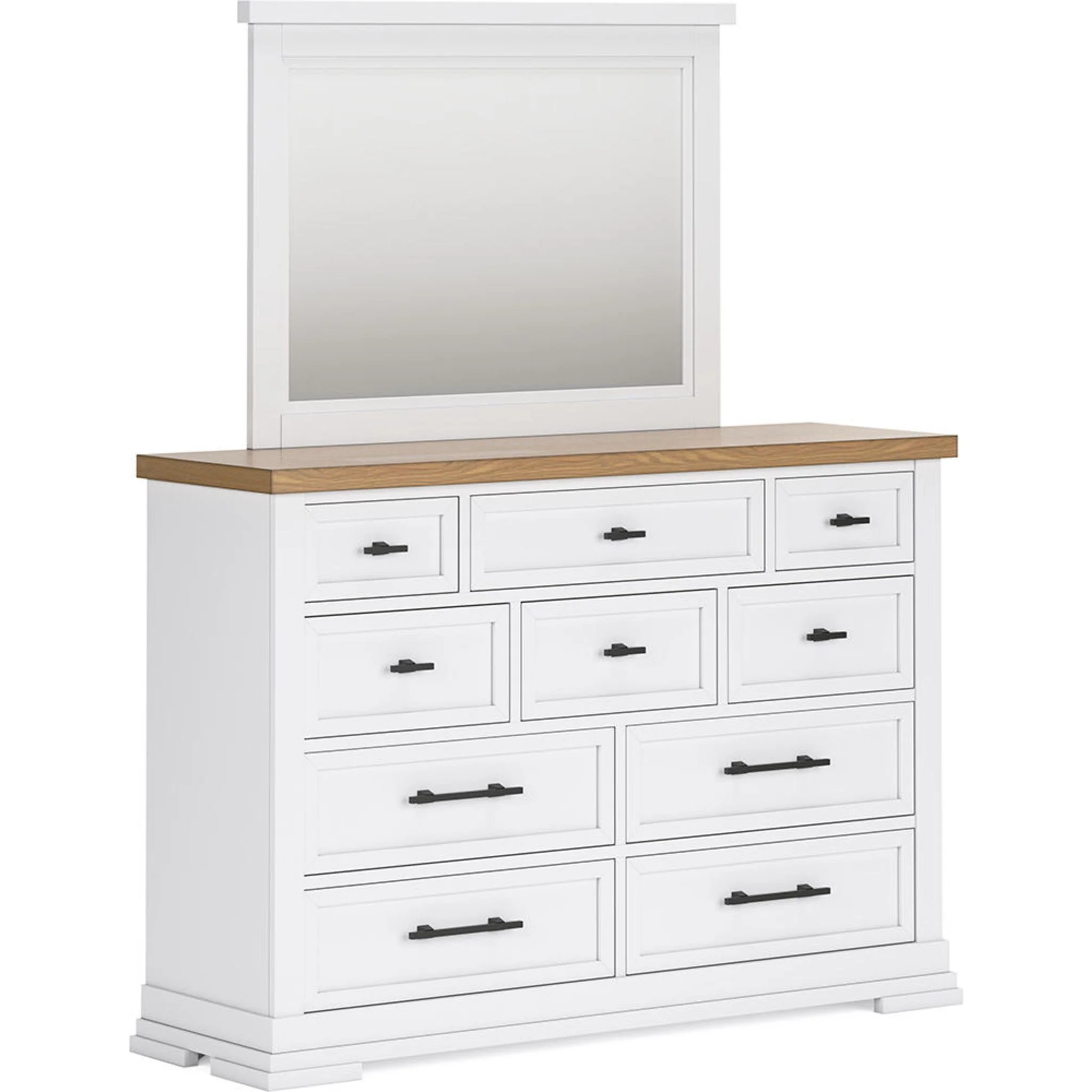 Ashbryn 6 Piece Queen Storage Bedroom - White/Natural - Image 4