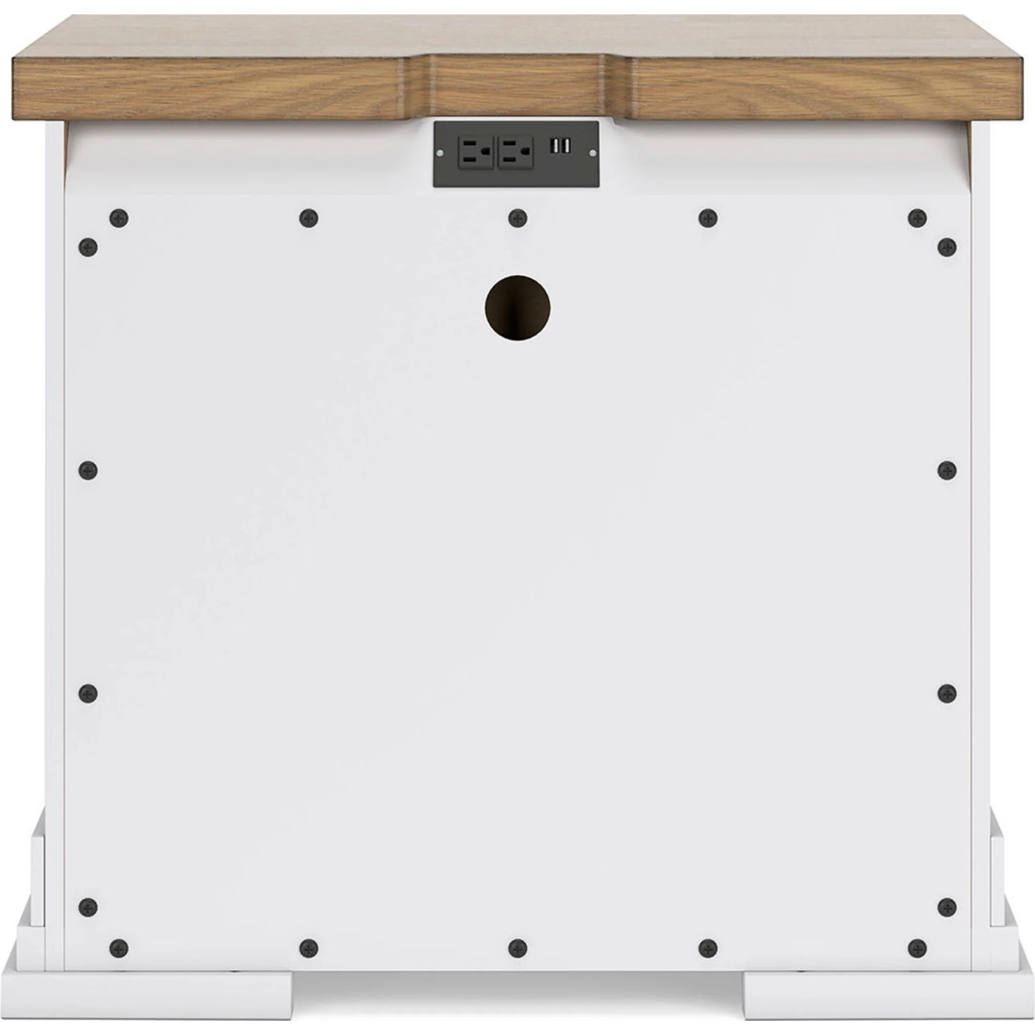 Ashbryn Nightstand - White/Natural - Image 5