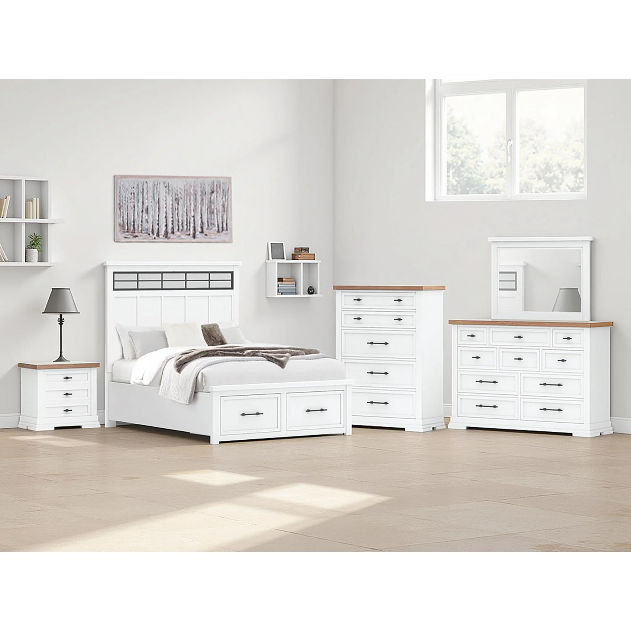 Ashbryn Storage Bed - White - Image 9