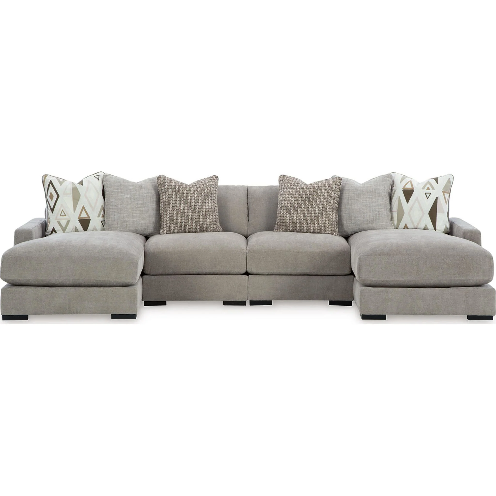 Aslan Court 4 Piece Sectional - Flax - Image 9