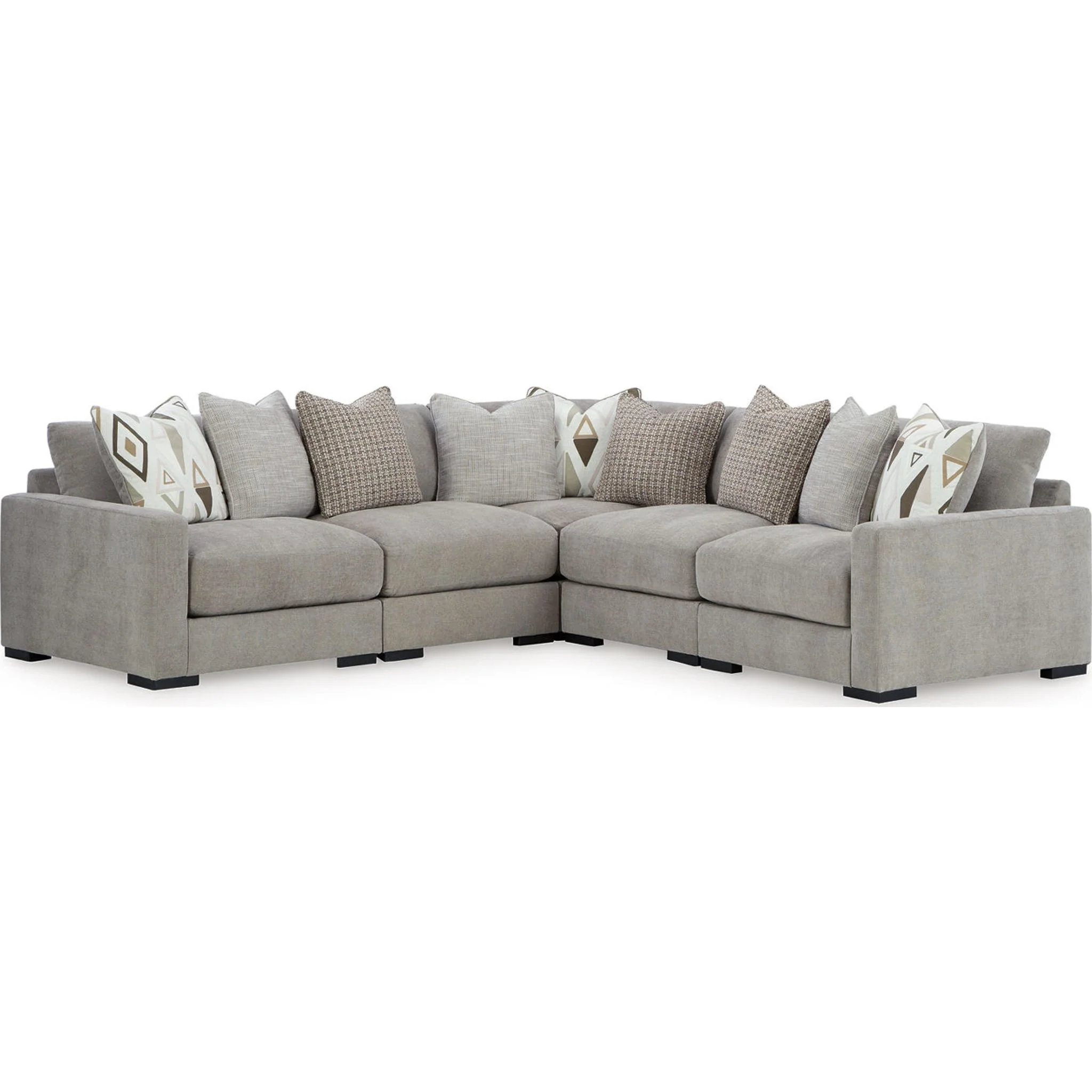 Aslan Court 5 Piece Sectional - Flax
