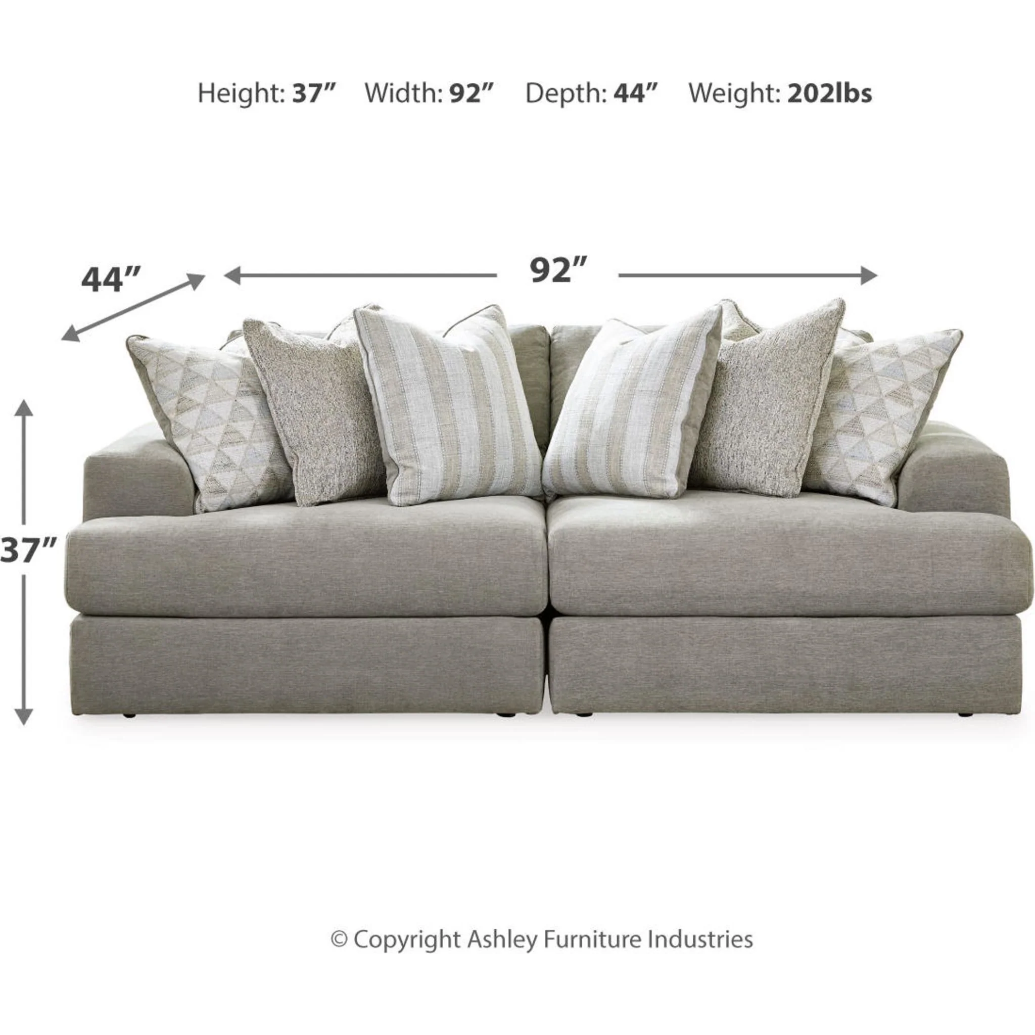 Avaliyah 2 Piece Modular Sectional - Image 5