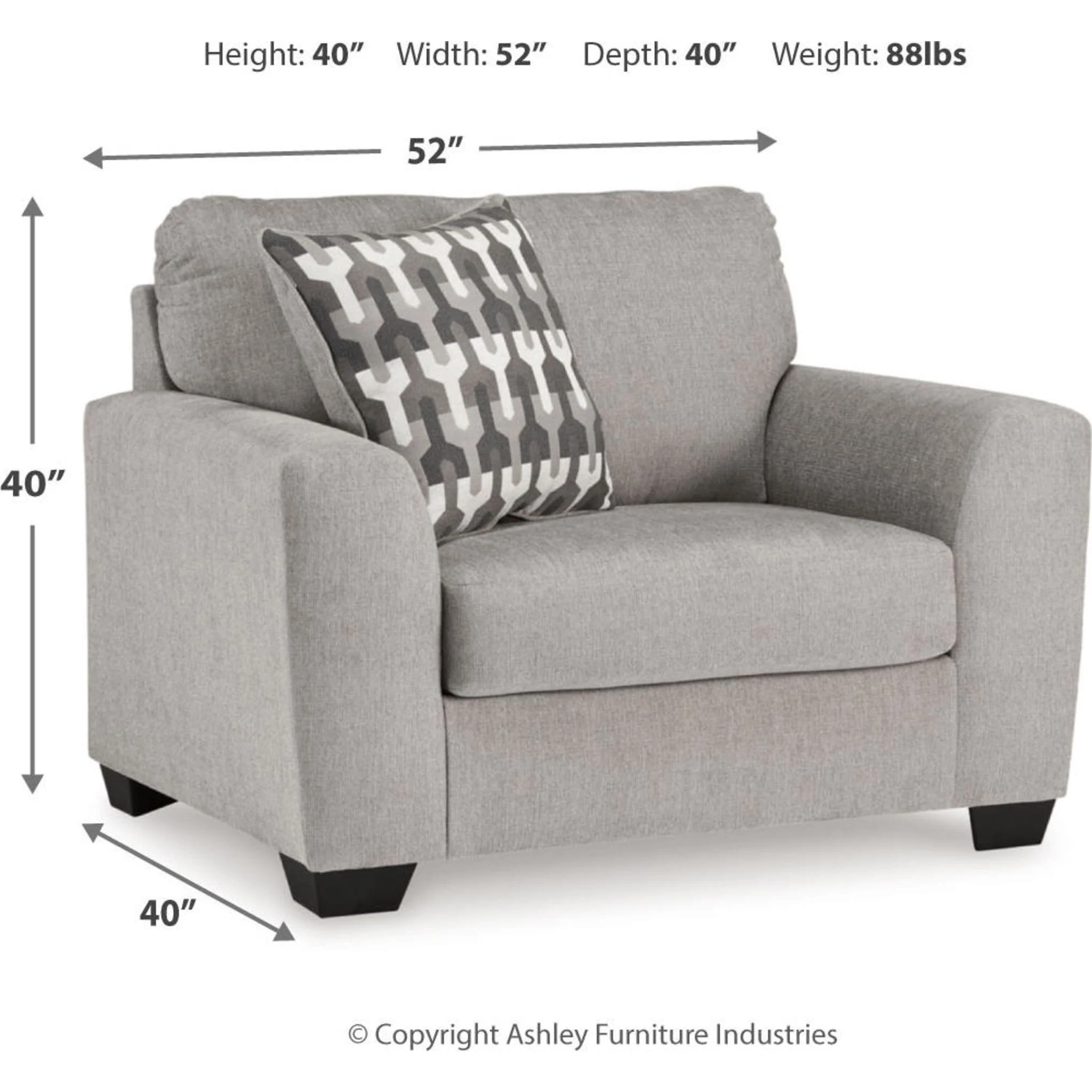 Avenal Park Oversized Chair - Flannel - Image 3