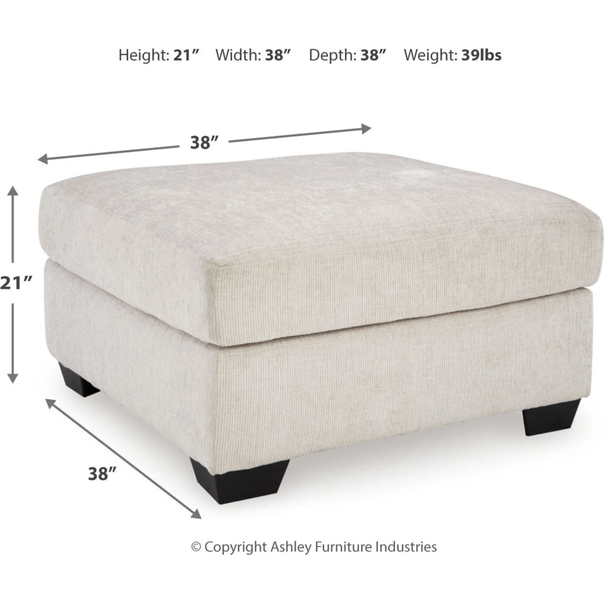 Aviemore Oversized Accent Ottoman - Image 23