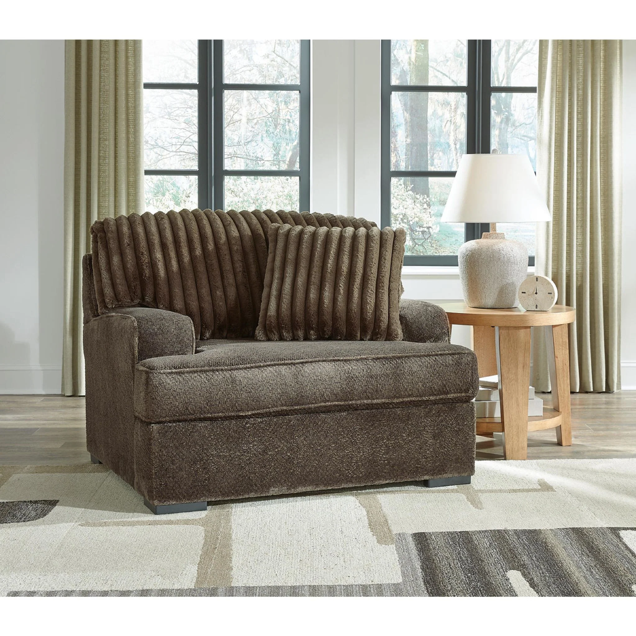 Aylesworth Oversized Chair - Chocolate - Image 2