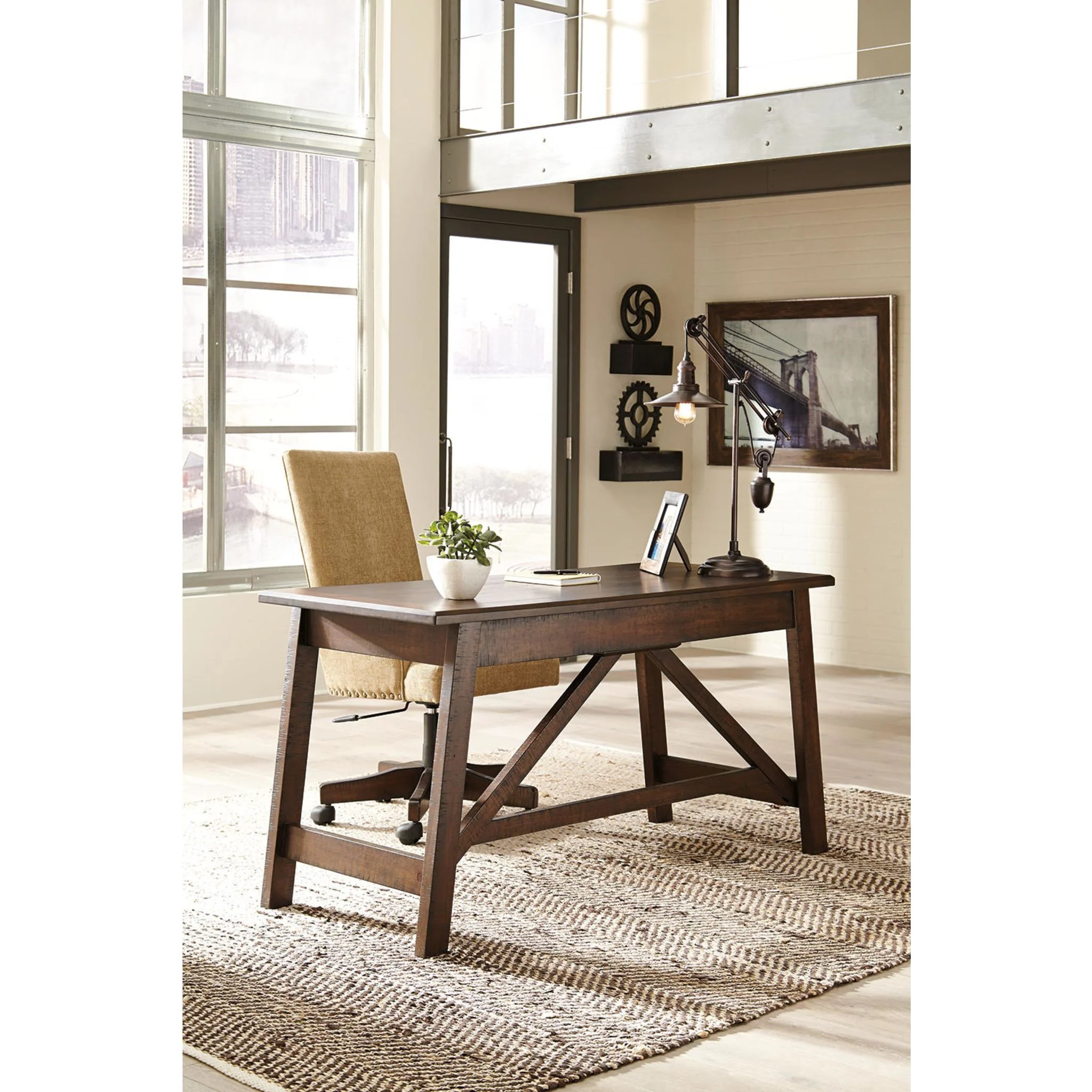 Baldridge Desk - Rustic Brown - Image 14