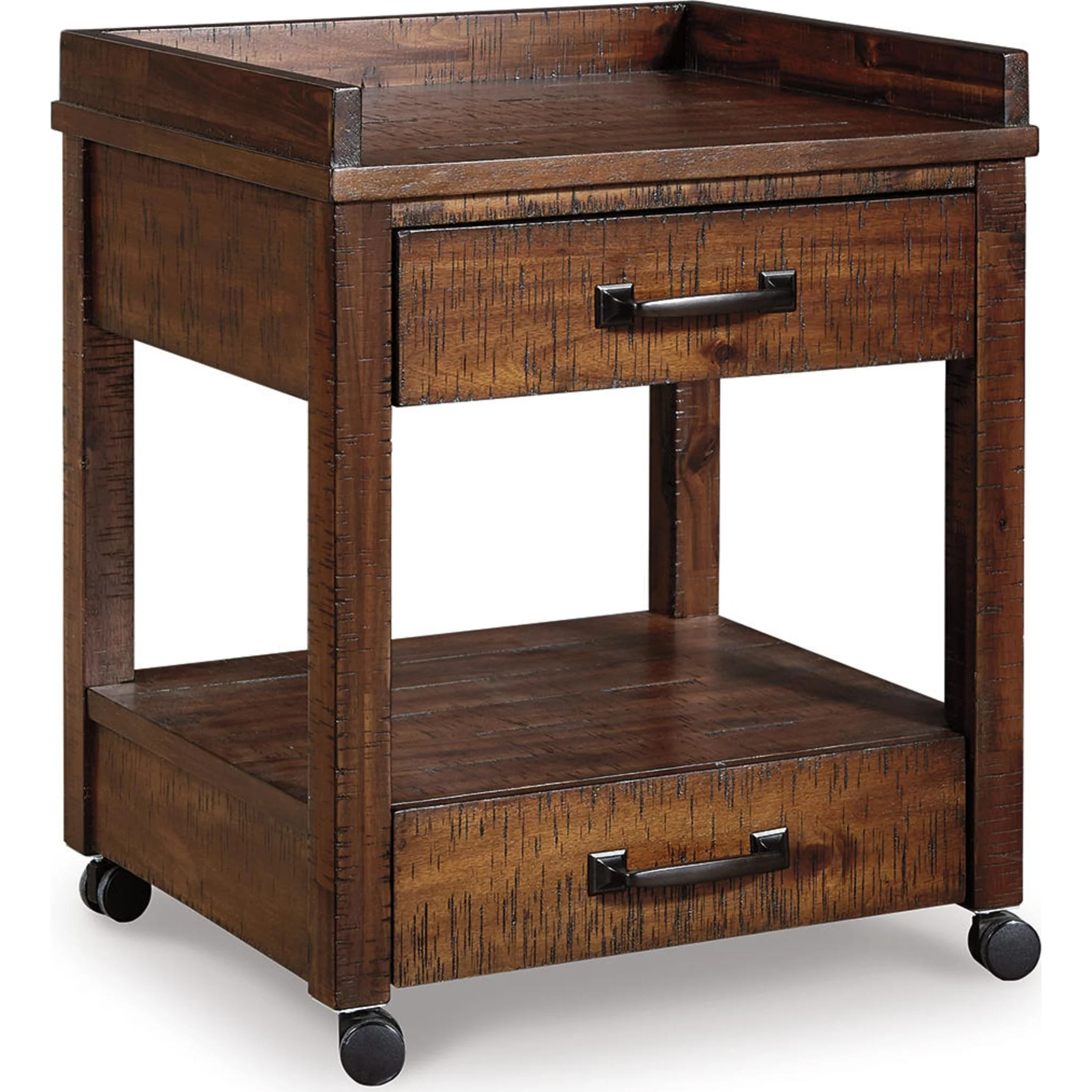 Baldridge Printer Stand - Rustic Brown - Image 7