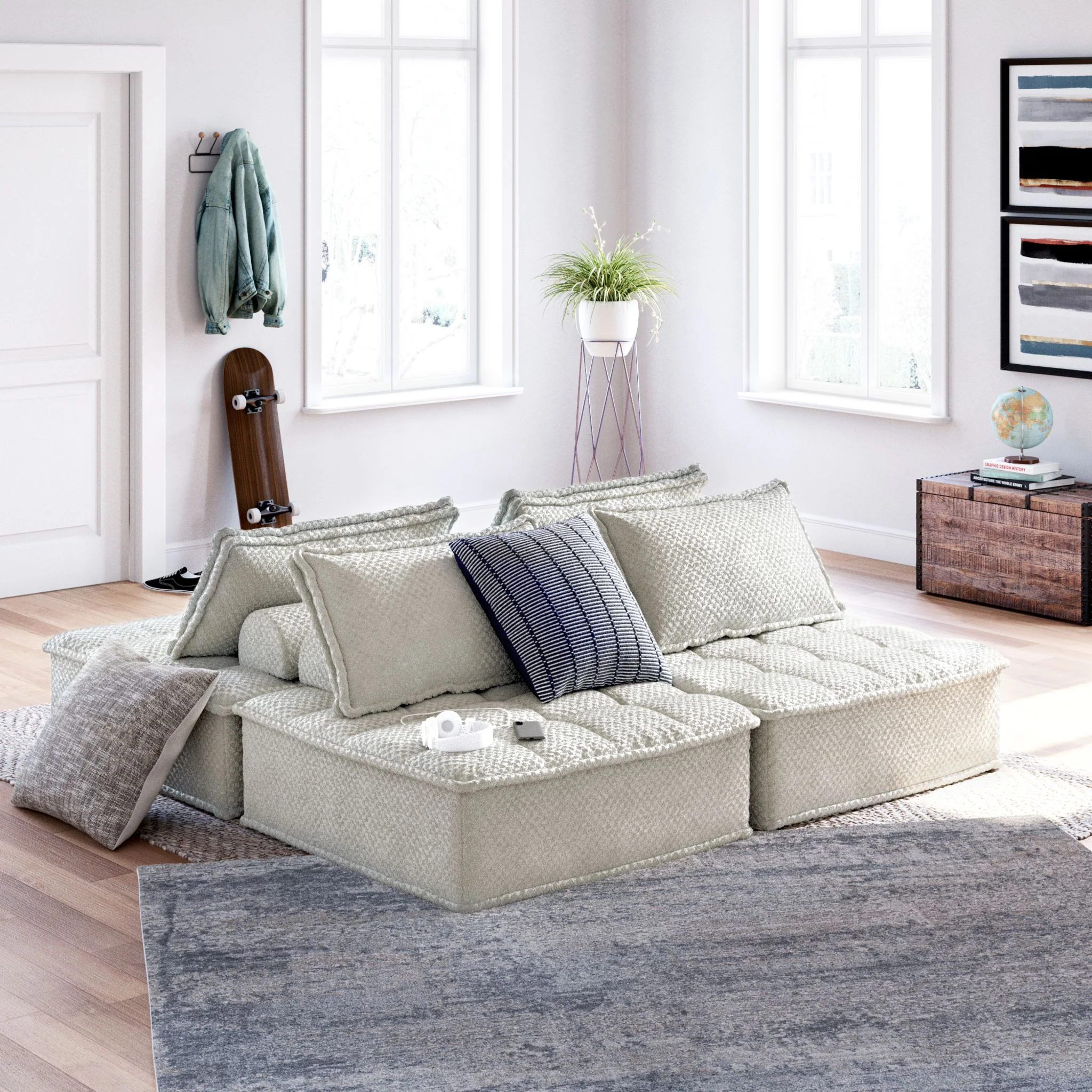 Bales 4 Piece Modular Sectional - Image 2