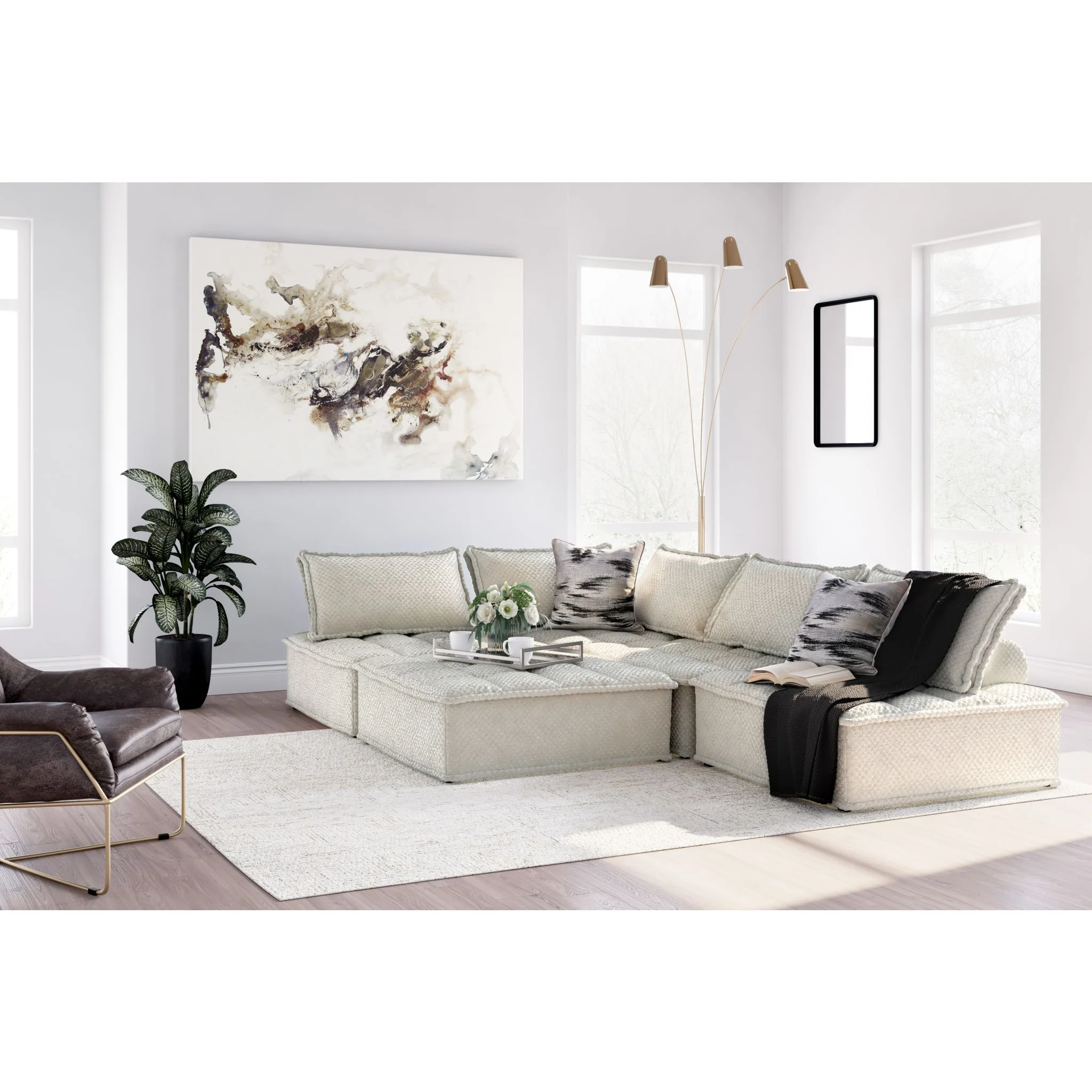 Bales 5 Piece Modular Sectional - Image 53