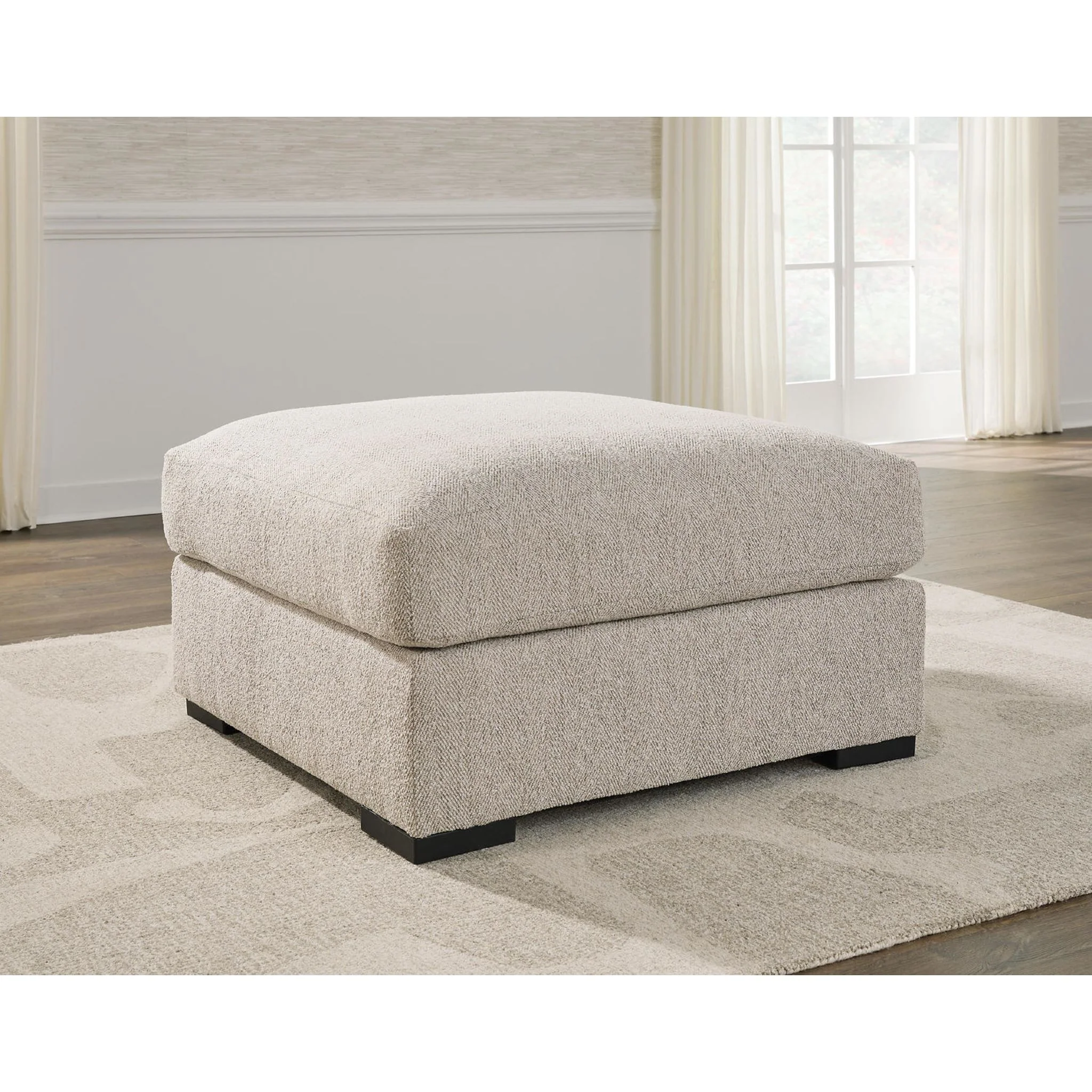Ballyton Oversized Accent Ottoman - Sand - Image 2